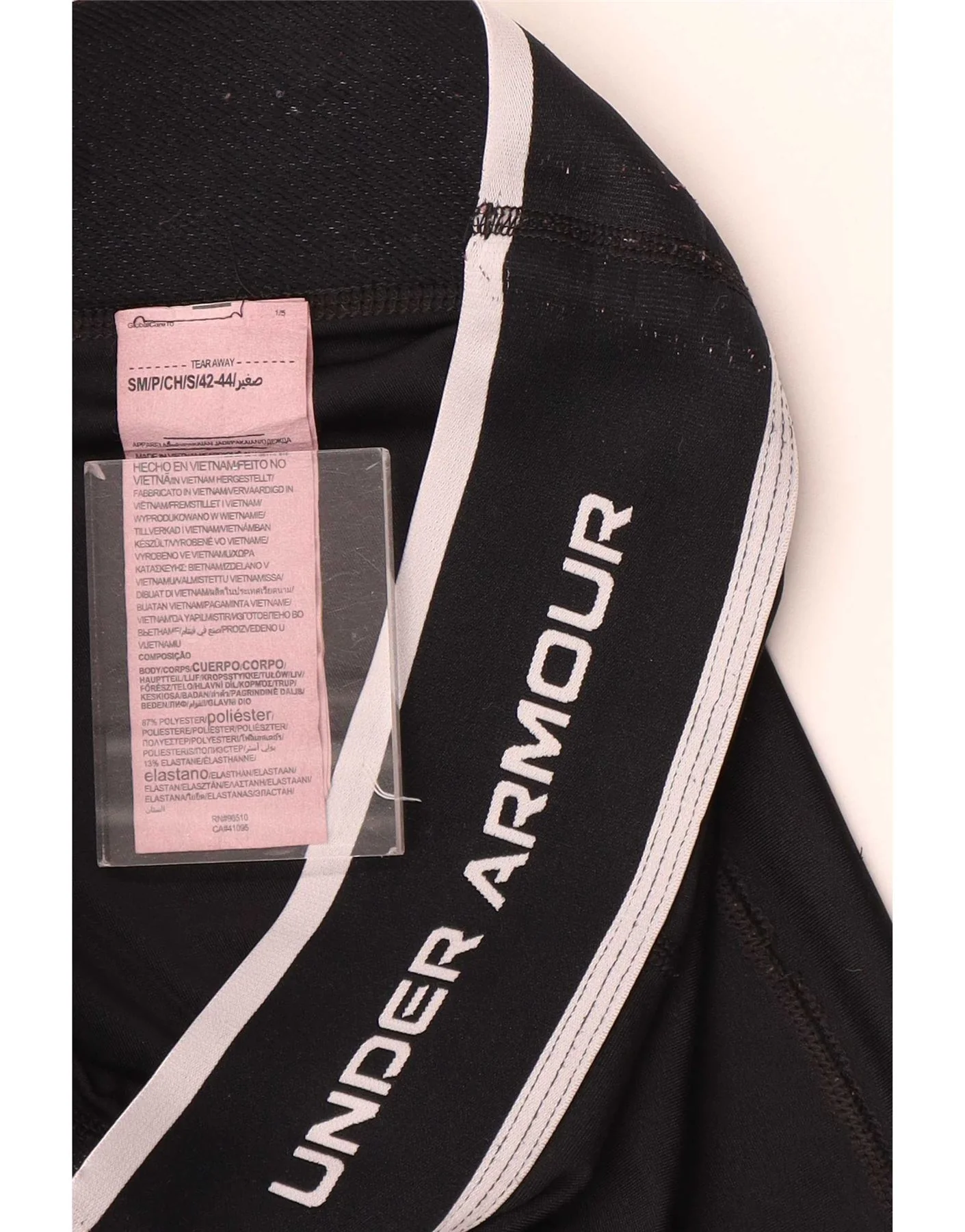Under Armour Womens Graphic Leggings UK 10 Small Black - Image 3