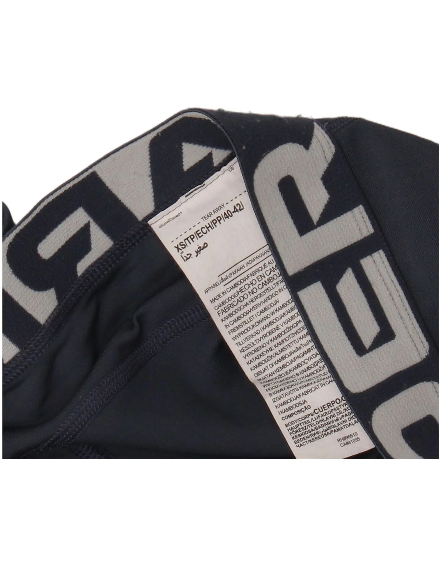 Under Armour Womens Graphic Leggings UK 4 XS Blue Polyester - Image 4