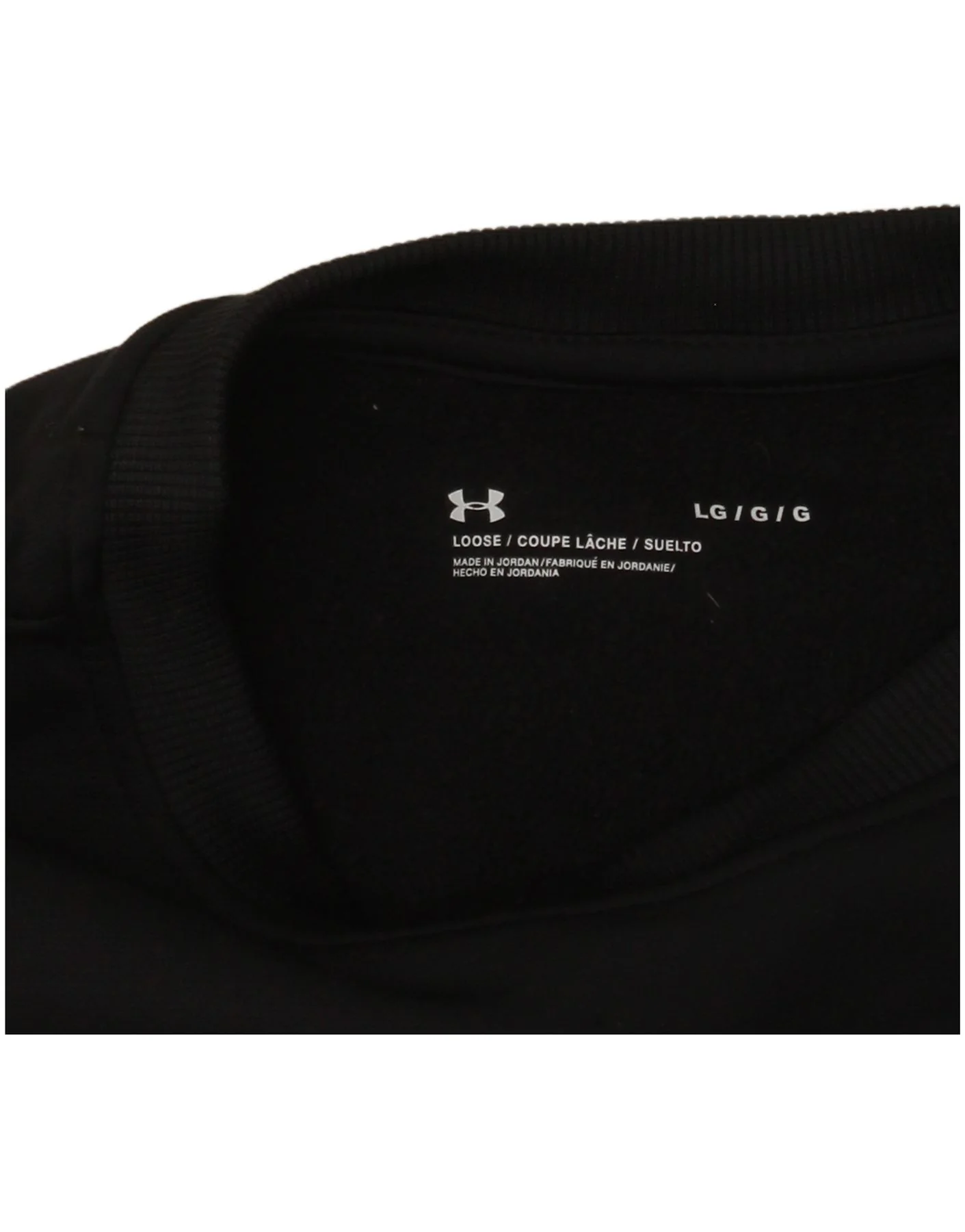 Under Armour Womens Graphic Sweatshirt Jumper UK 16 Large Black - Image 3