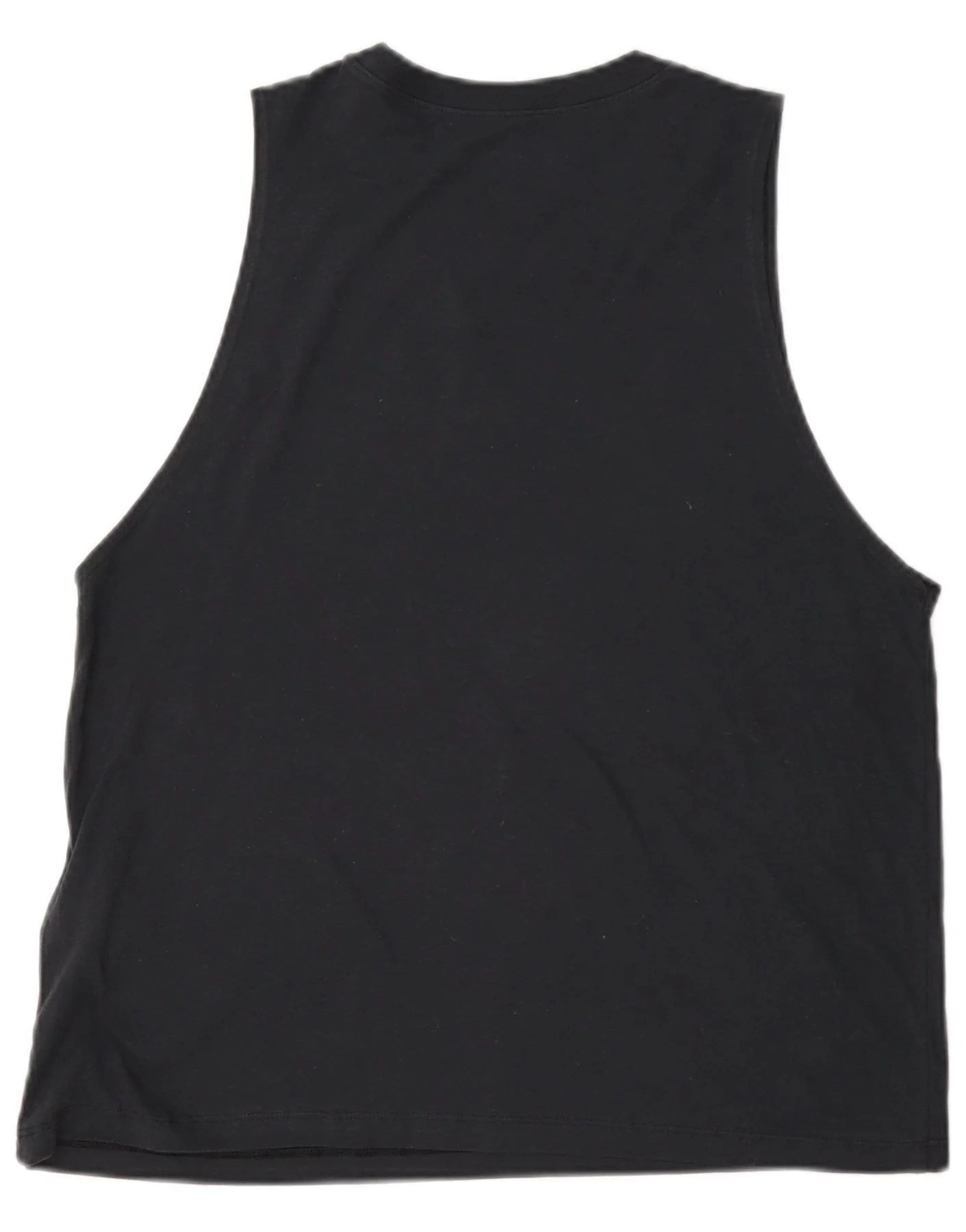 Under Armour Womens Graphic Vest Top UK 14 Medium Black Cotton - Image 2