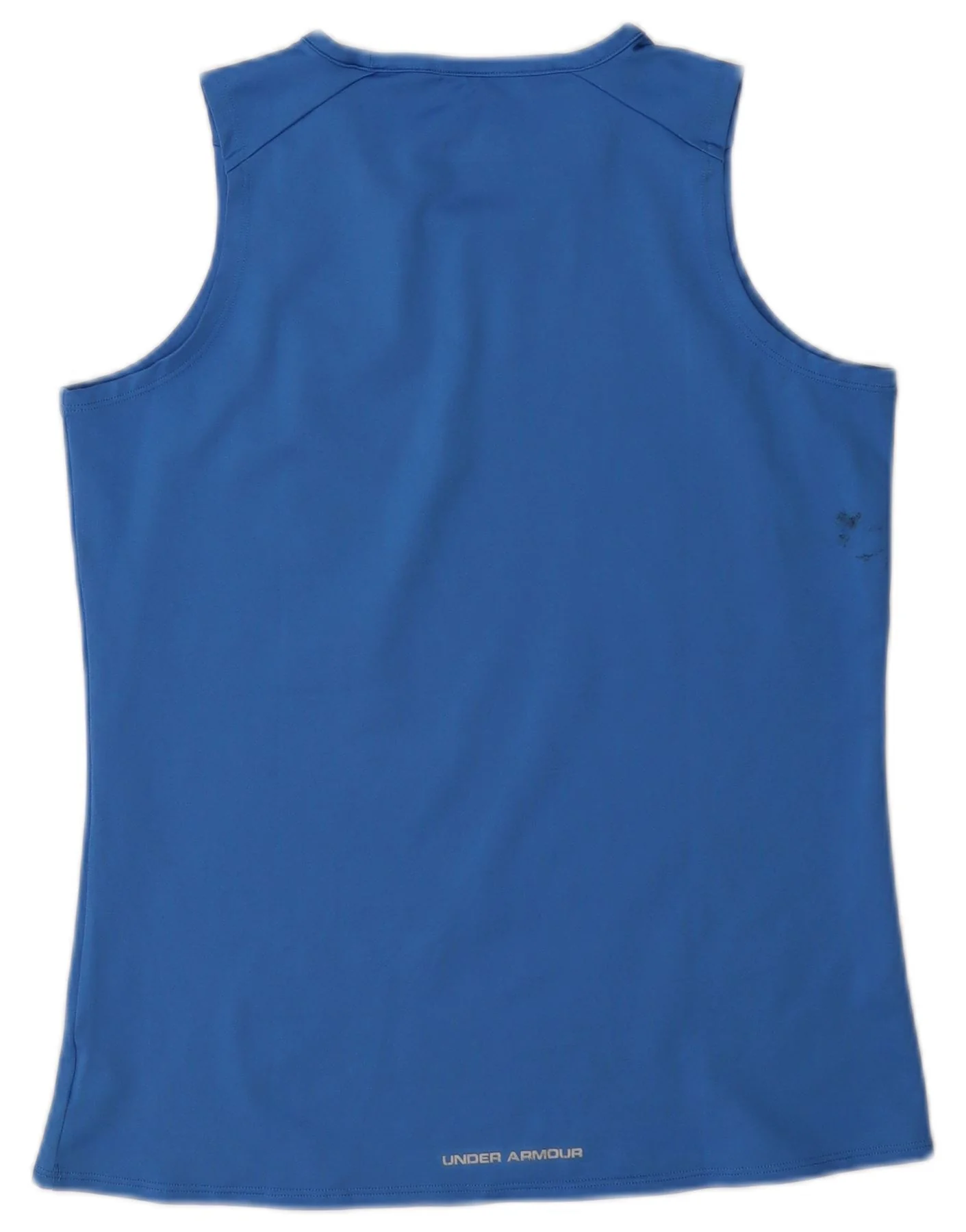 Under Armour Womens Heat Gear Graphic Vest Top UK 14 Medium Blue - Image 2