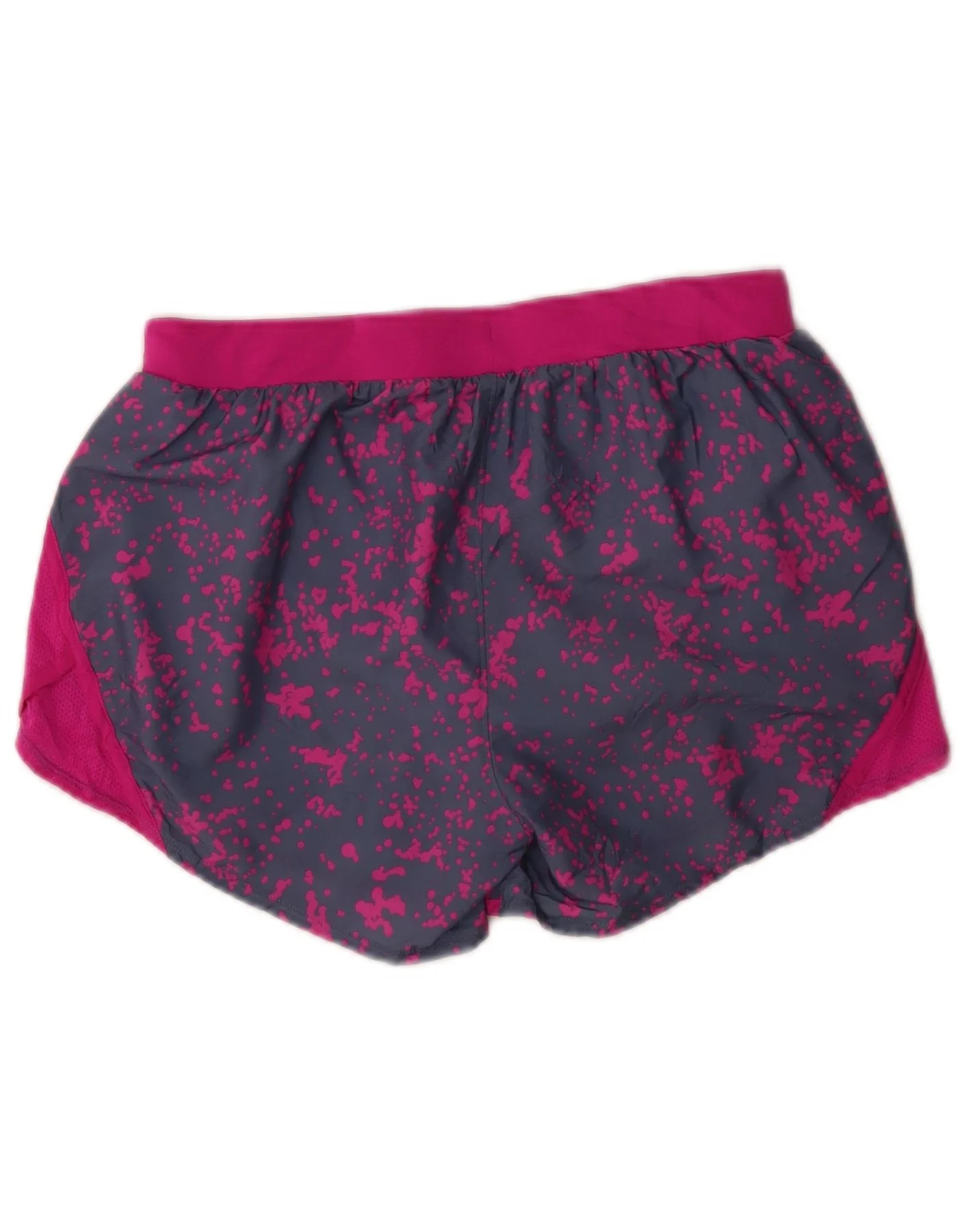 Under Armour Womens Heat Gear Sport Shorts UK 8 Small Grey Spotted - Image 2