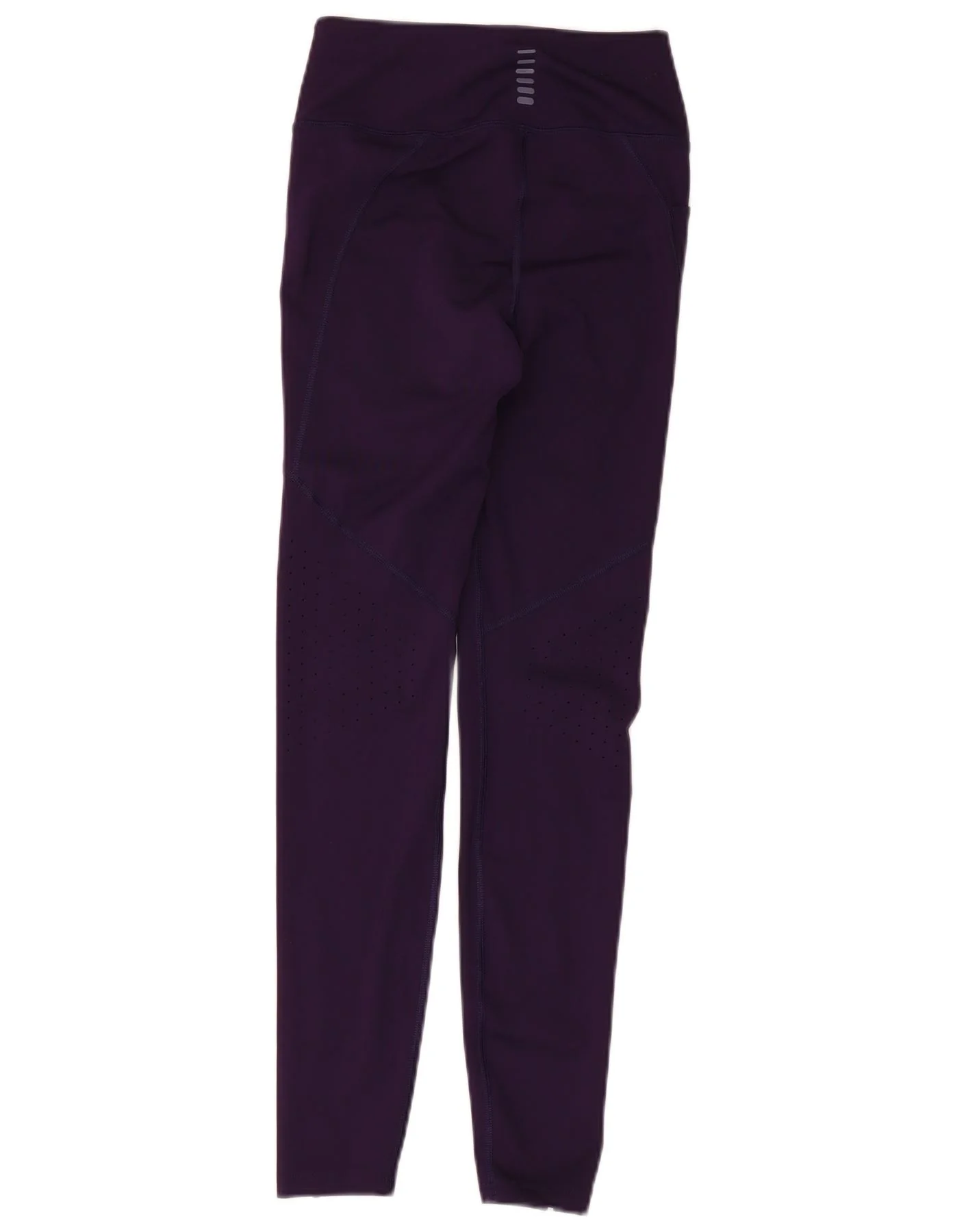 Under Armour Womens Leggings UK 4 XS Purple Polyester - Image 2