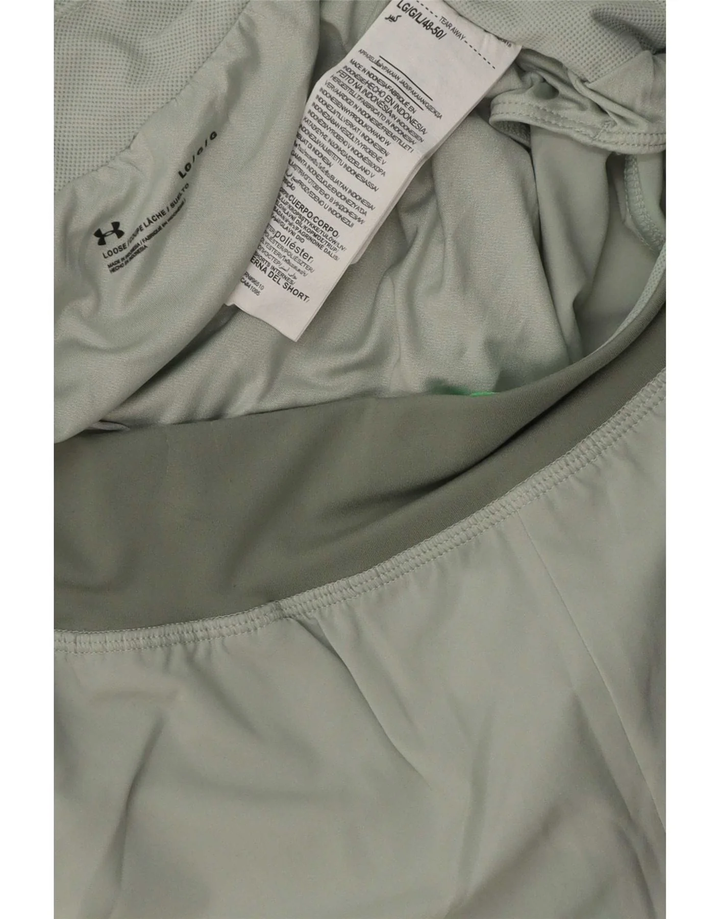 Under Armour Womens Sport Shorts UK 14 Large Grey Colourblock Polyester - Image 3