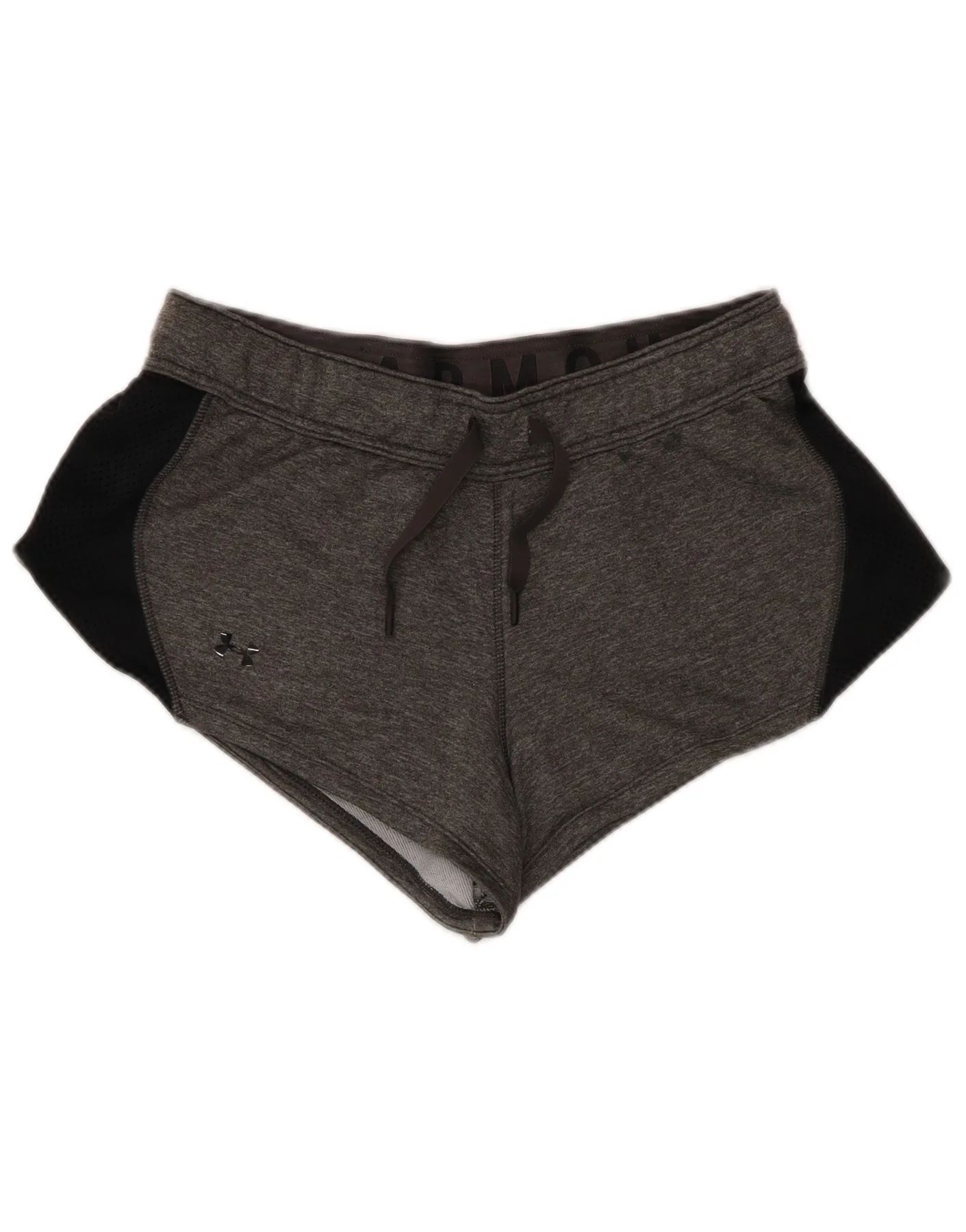 Under Armour Womens Sport Shorts UK 14 Medium Grey Colourblock Polyester