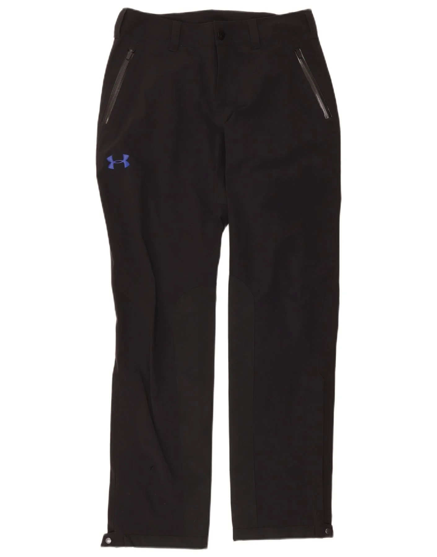 Under Armour Womens Straight Casual Trousers US 6 Medium W32 L30 Black
