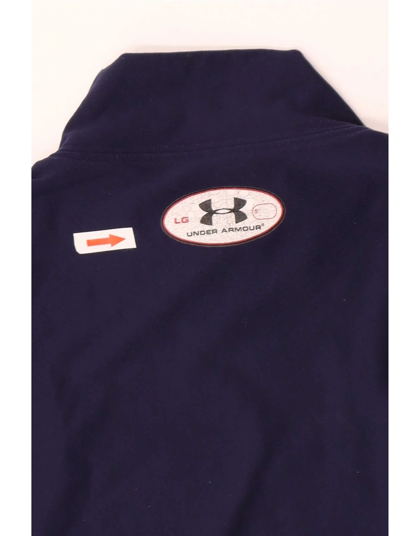 Under Armour Womens Top Long Sleeve UK 14 Large Navy Blue Nylon - Image 3