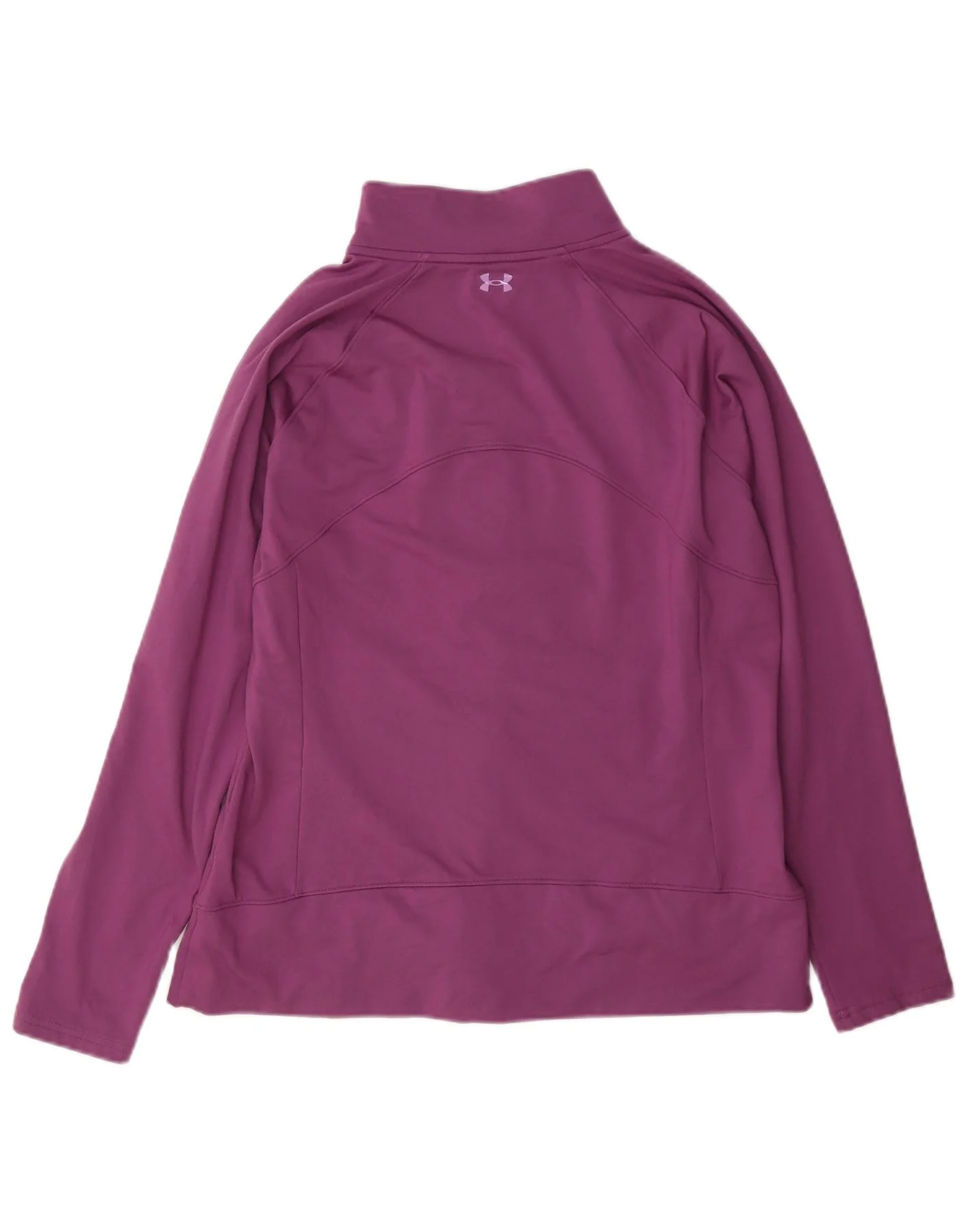 Under Armour Womens Tracksuit Top Jacket UK 14 Large Purple Polyester - Image 2