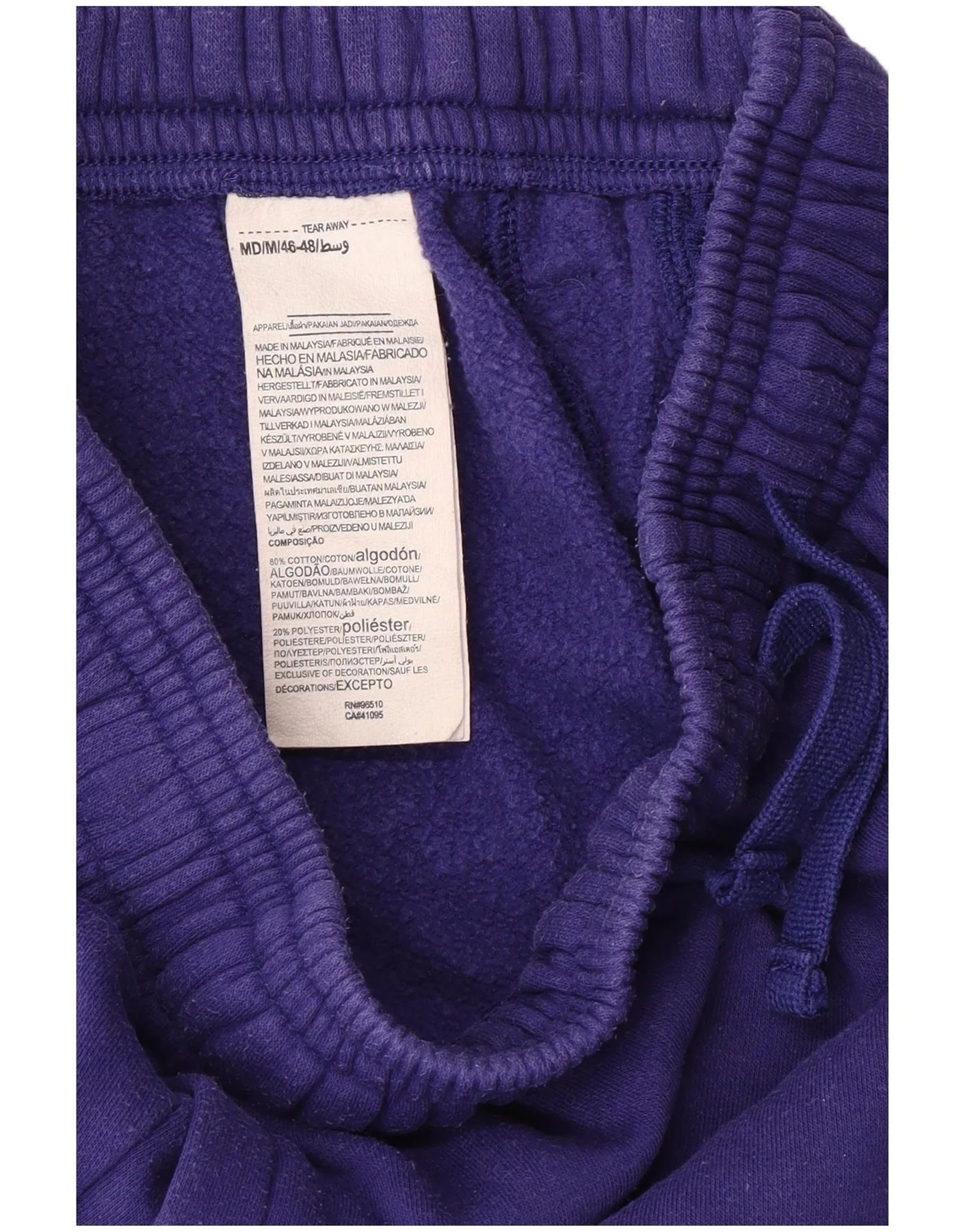 Under Armour Womens Tracksuit Trousers Joggers UK 12 Medium Purple Cotton - Image 3