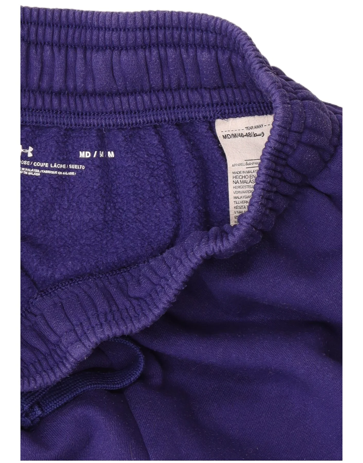 Under Armour Womens Tracksuit Trousers Joggers UK 12 Medium Purple Cotton - Image 4