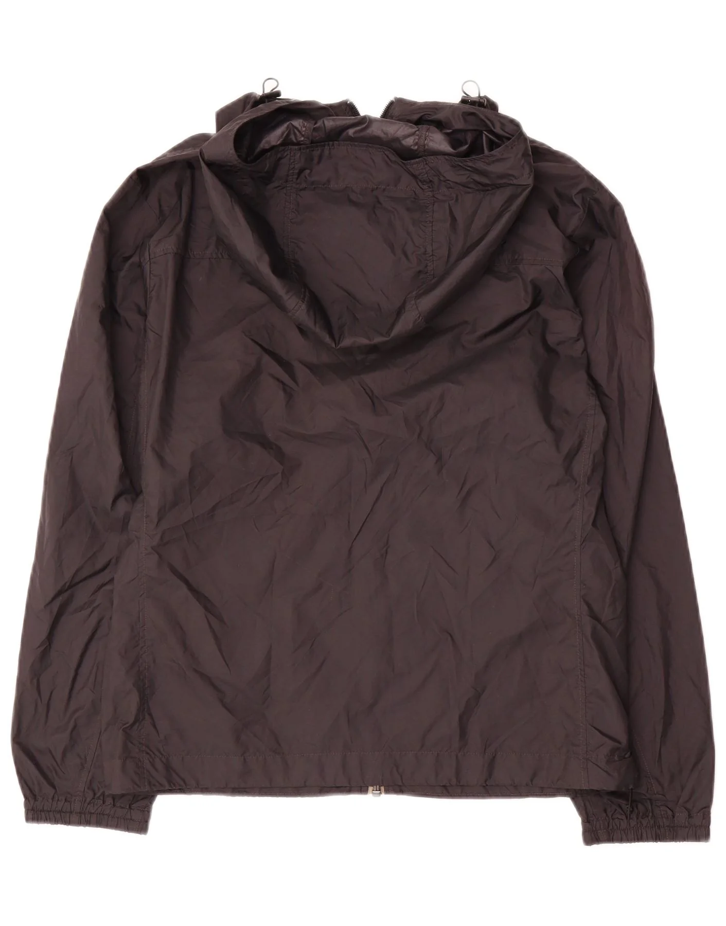 Uniqlo Womens Hooded Rain Jacket UK 10 Small Black Polyester - Image 2