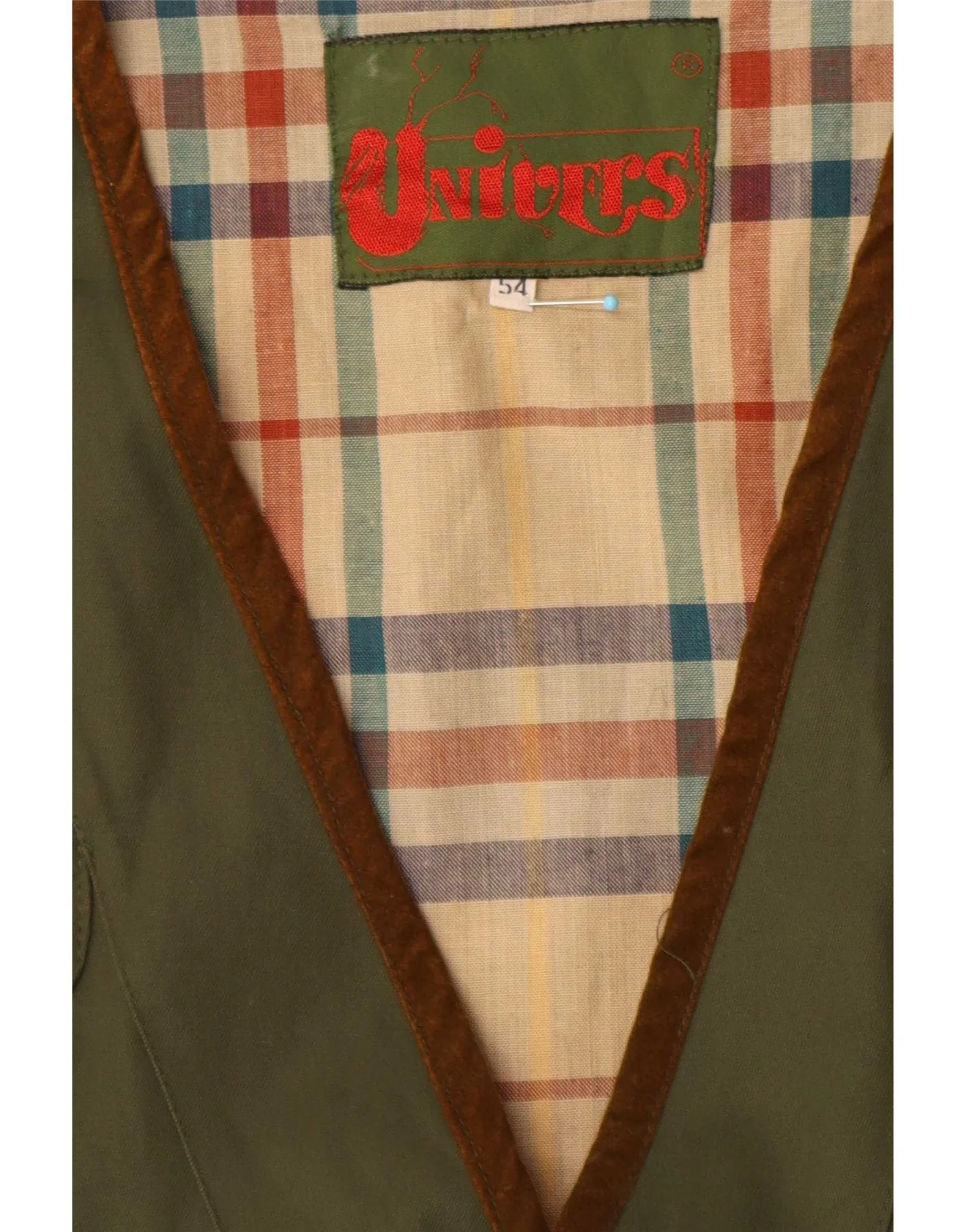 Univers Mens Utility Gilet UK 44 2XL Green Cotton Classic - Image 3