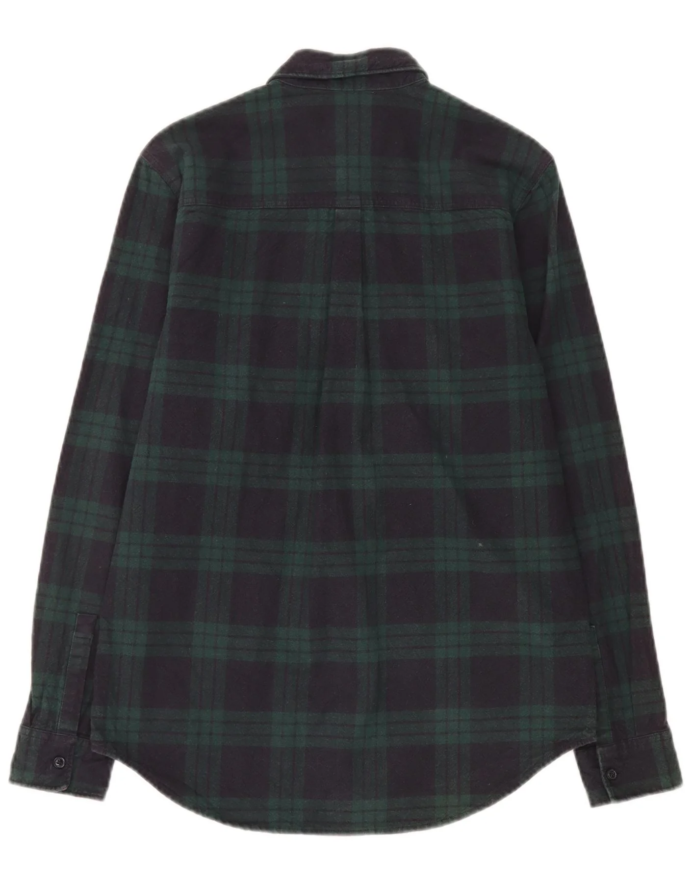 Urban Outfitters Mens Flannel Shirt Small Green Plaid Cotton - Image 2