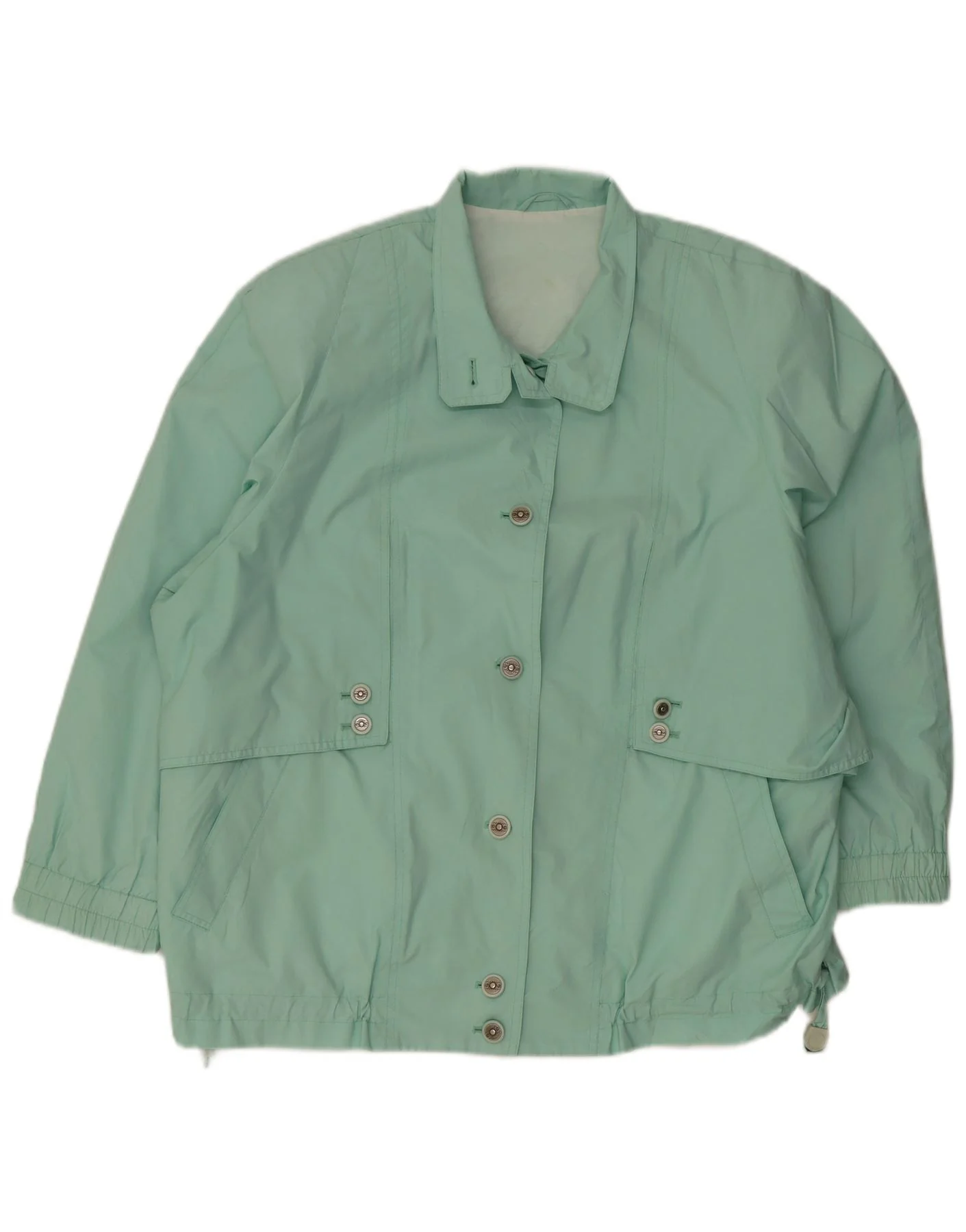 Valmeline Womens Oversized Rain Jacket IT 44 Medium Green