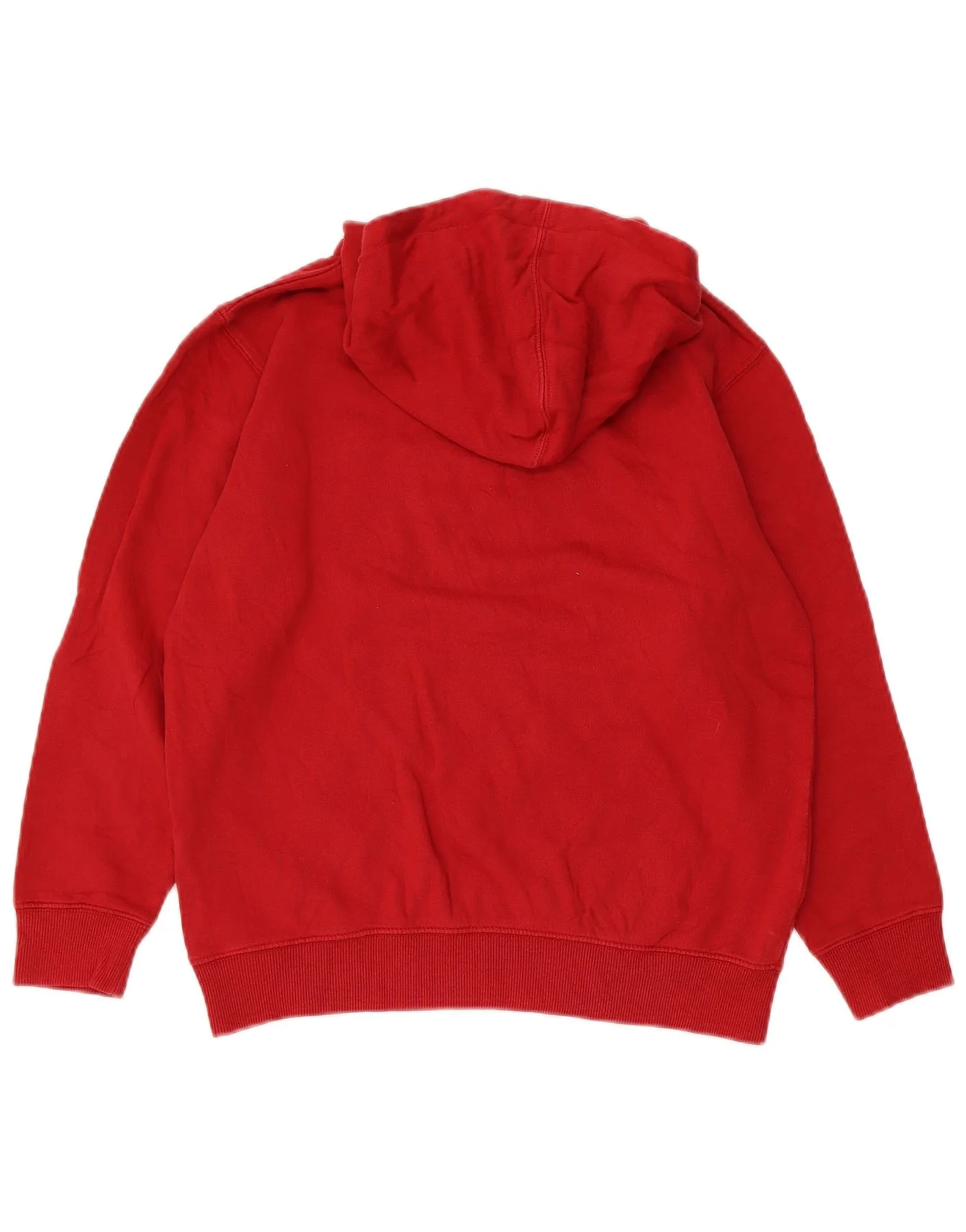 Vans Boys Graphic Hoodie Jumper 10-11 Years Medium Red Cotton - Image 2