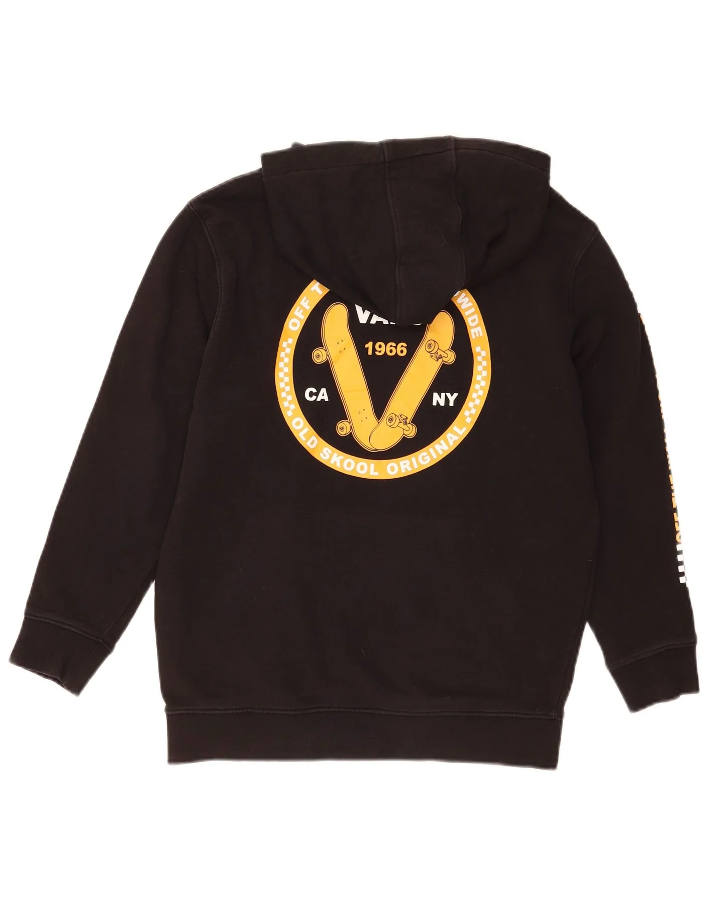 Vans Womens Graphic Sweatshirt Jumper UK 18 XL Black Cotton - Image 2