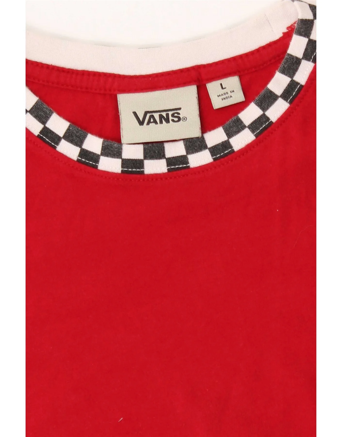 Vans Womens T-Shirt Top UK 14 Large Red - Image 3