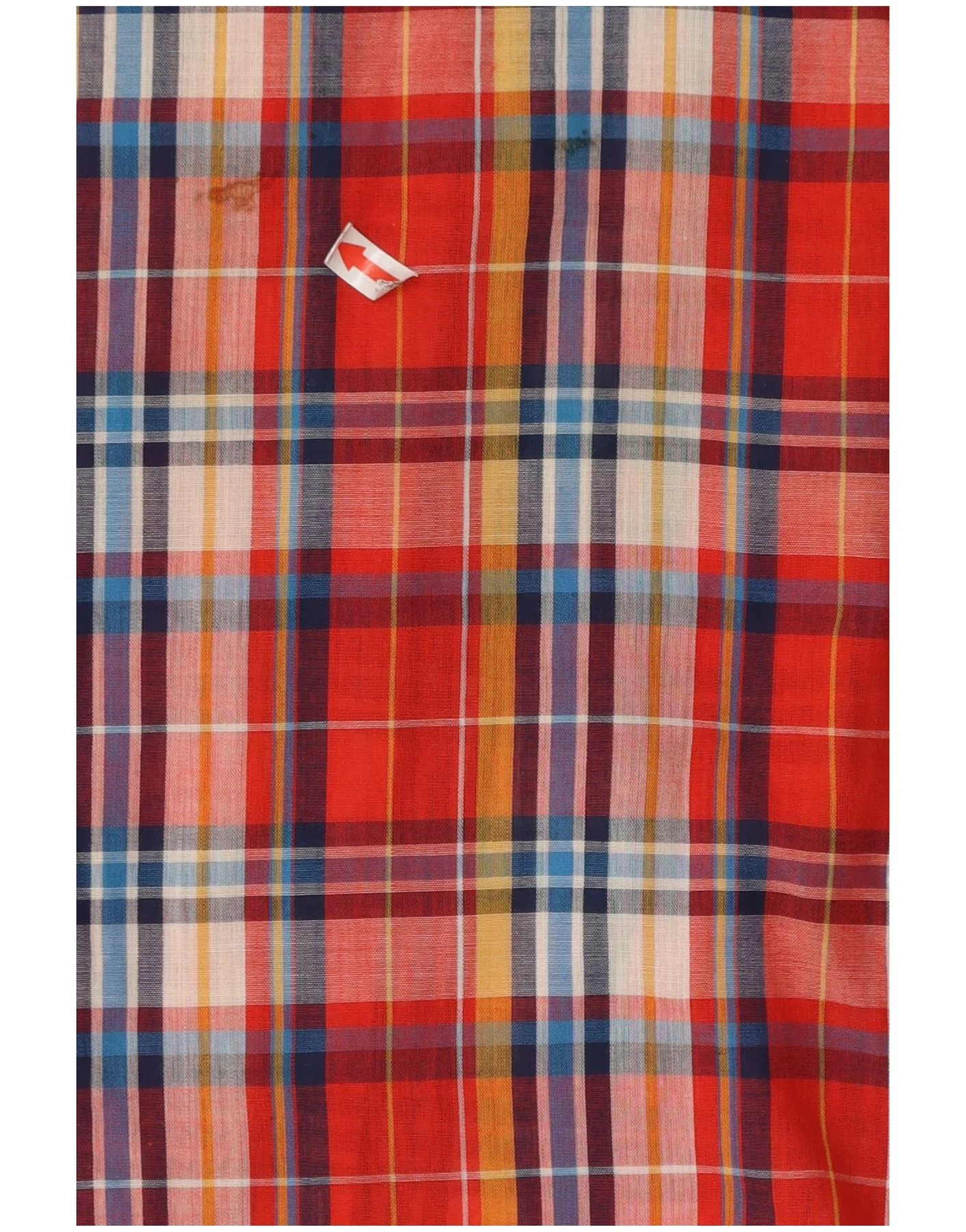Vintage Girls Shirt 11-12 Years Red Plaid Polyester - Image 3