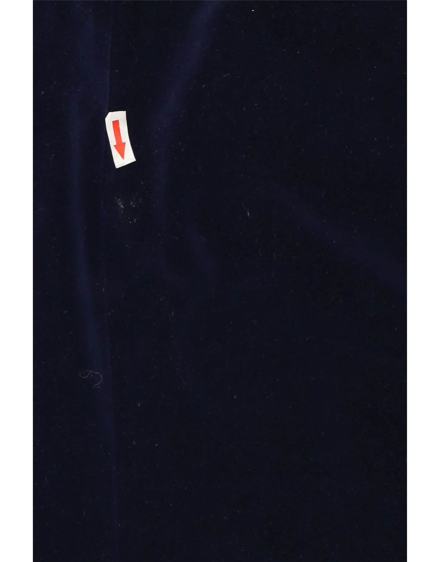 Vintage Mens 2 Button Velvet Blazer Jacket IT 46 Small Navy Blue Cotton - Image 3