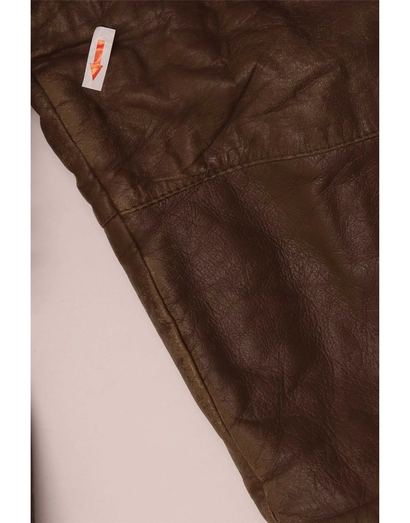 Vintage Mens Classic Fit Leather Jacket UK 40 Large Brown - Image 3
