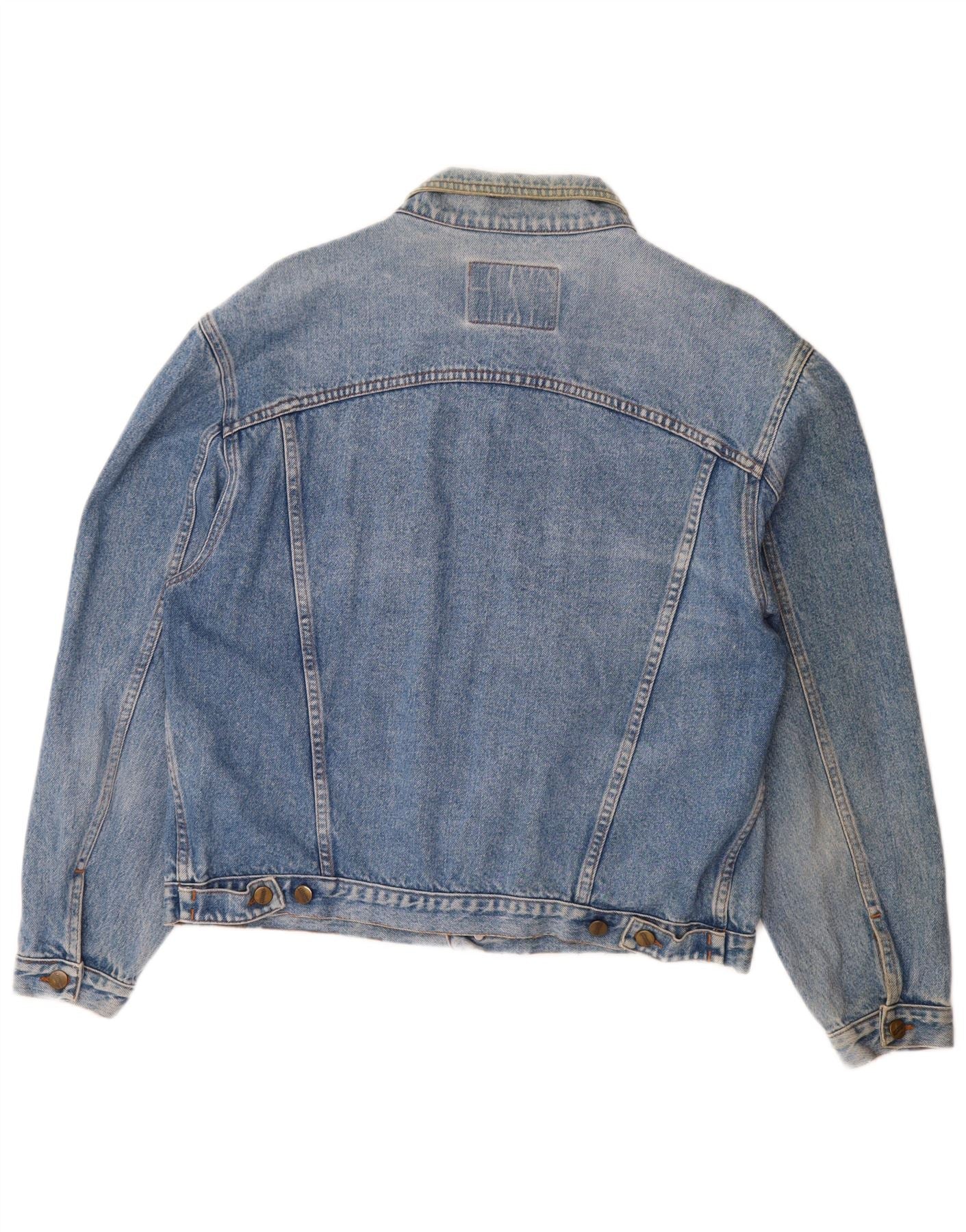Vintage Mens Denim Jacket UK 42 XL Blue Cotton - Image 2