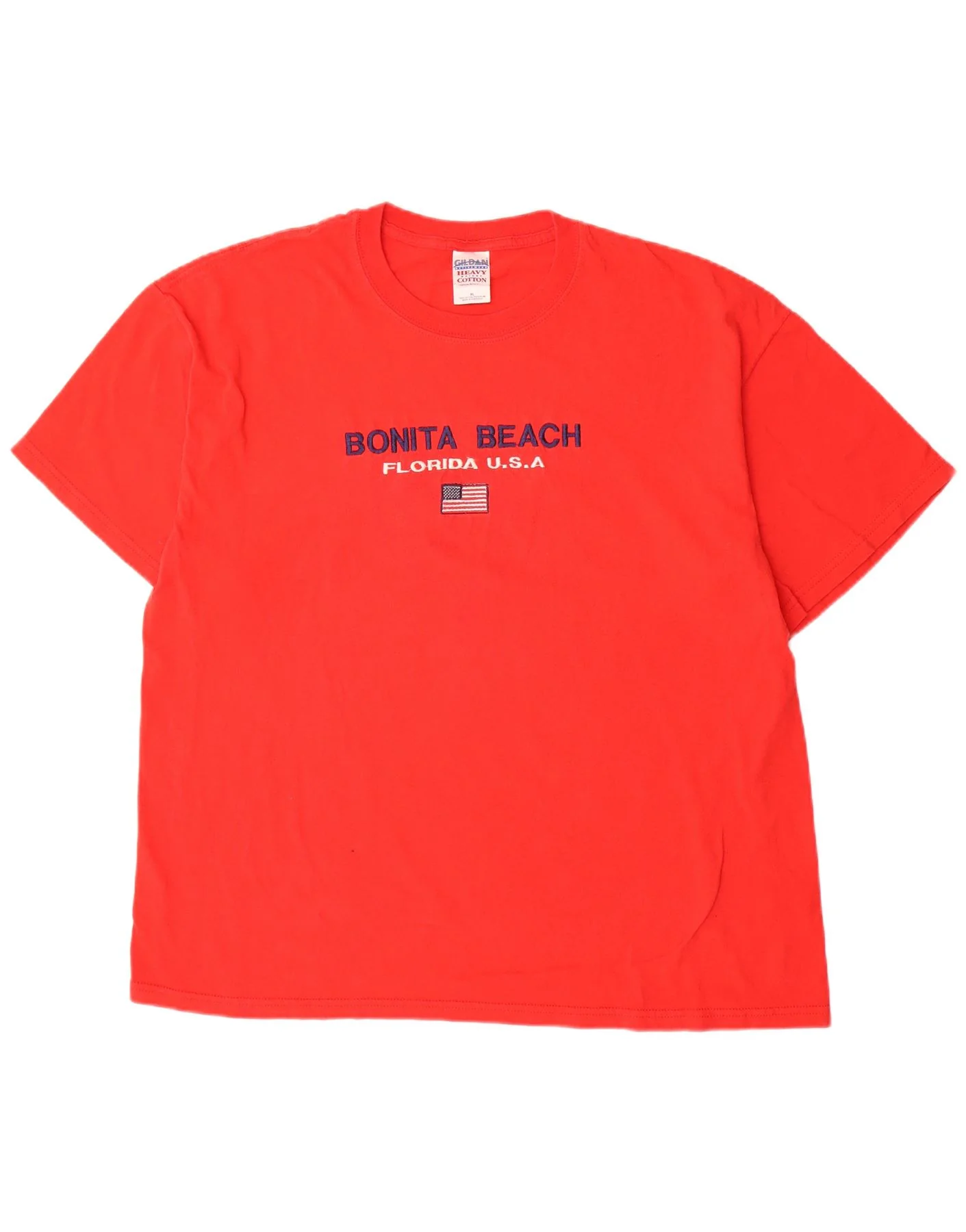Vintage Mens Graphic T-Shirt Top XL Red Cotton