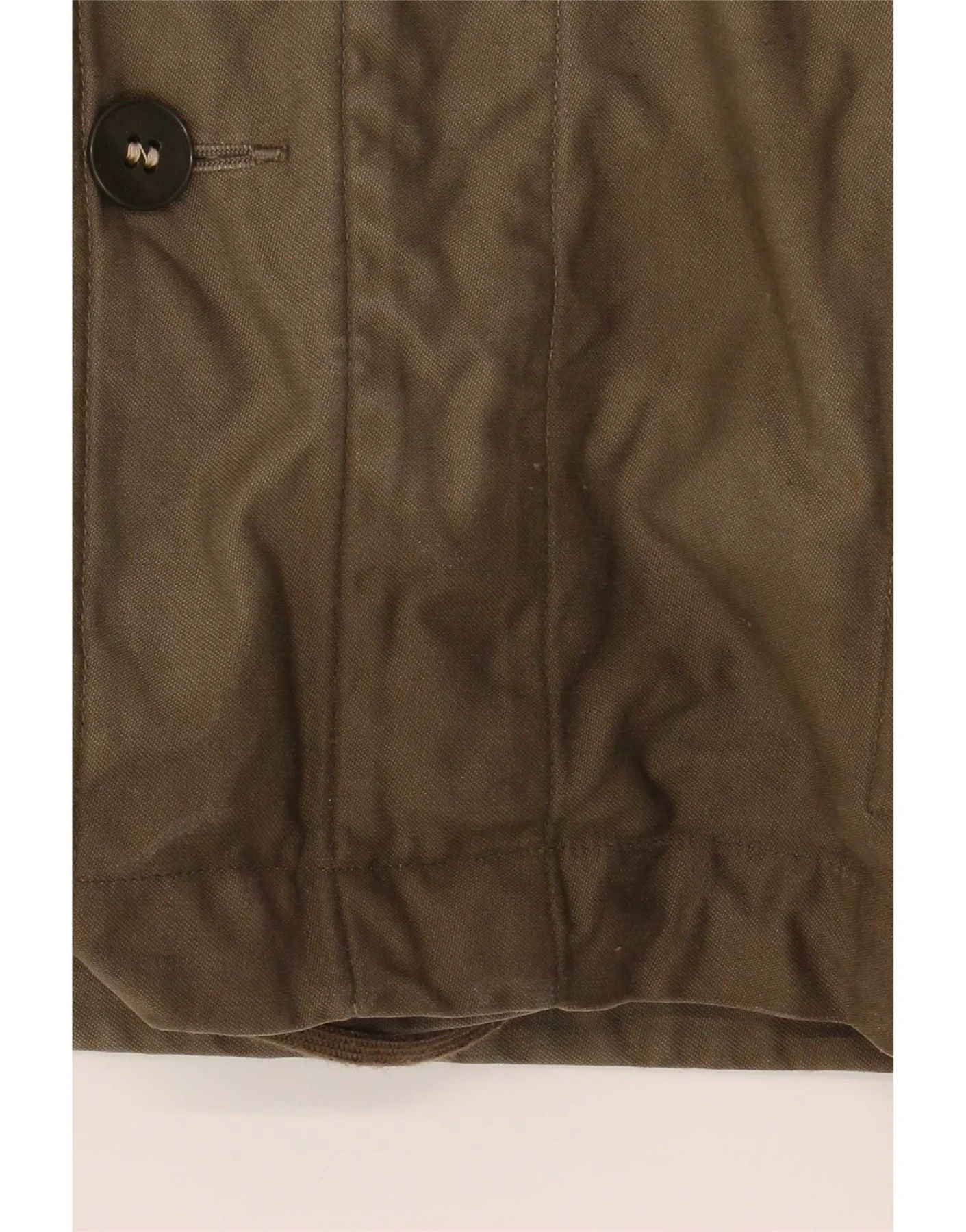 Vintage Mens Hooded Military Parka Jacket UK 40 Large Khaki - Image 6
