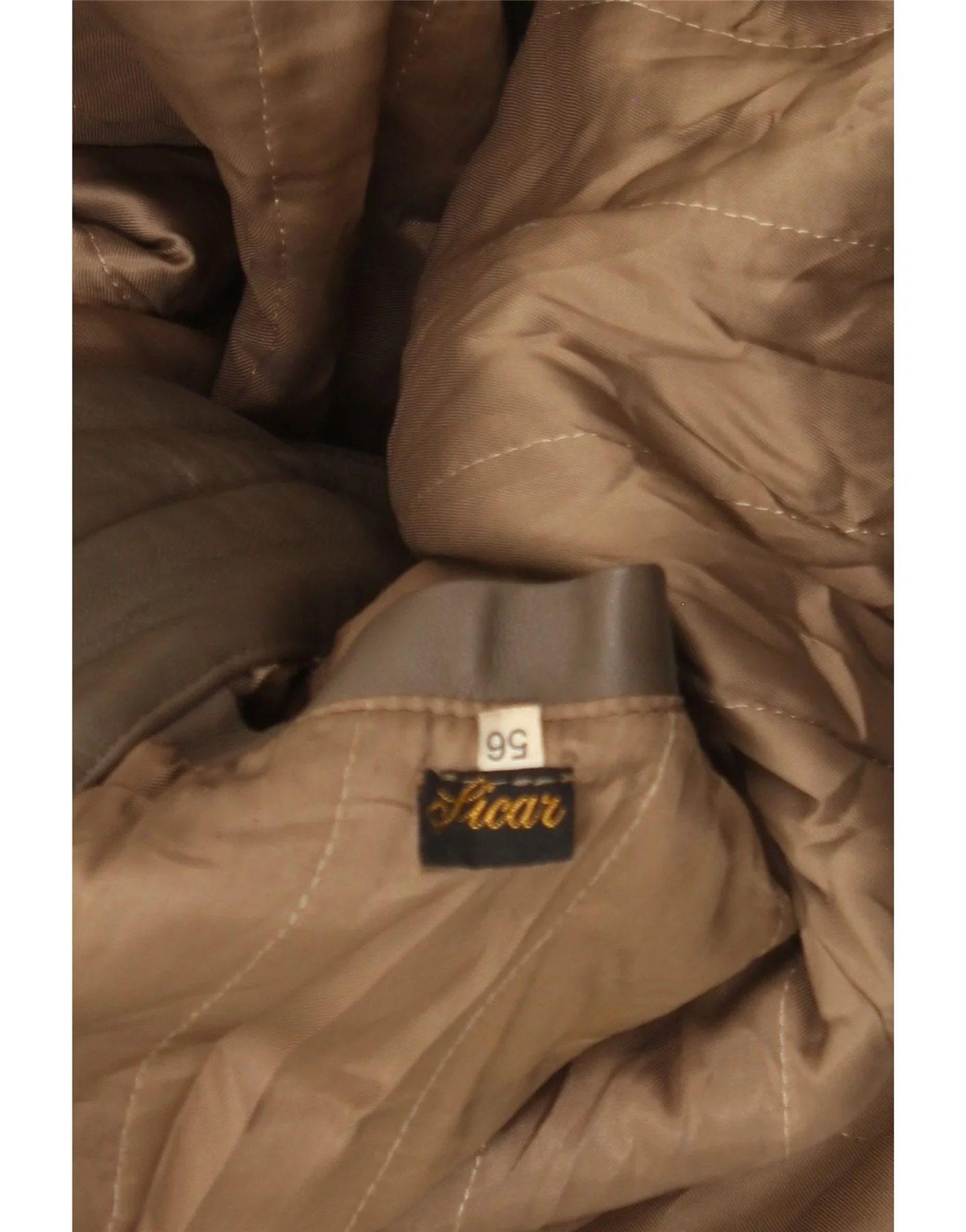 Vintage Mens Leather Jacket IT 56 3XL Brown - Image 4