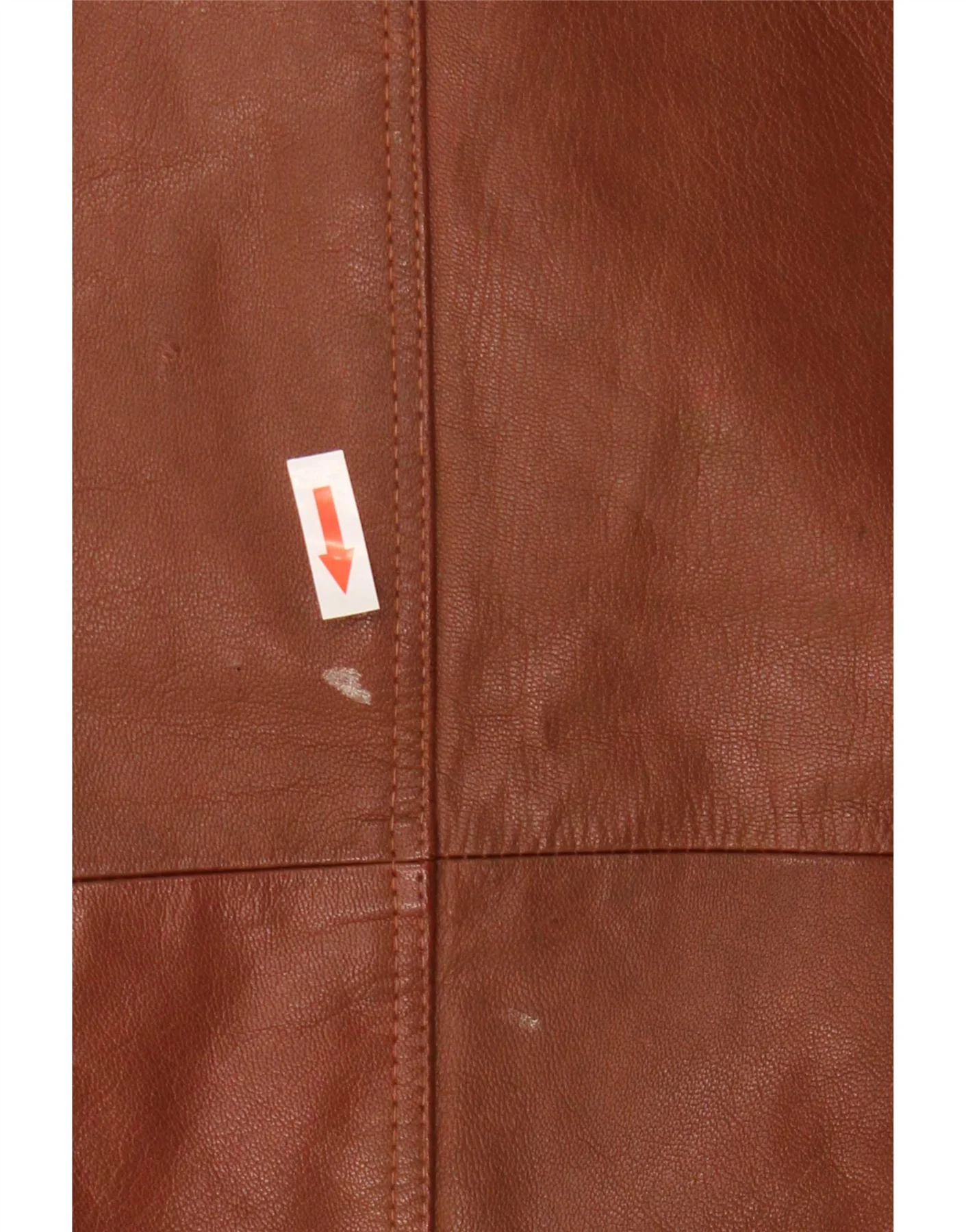 Vintage Mens Leather Jacket UK 40 Large Brown - Image 3