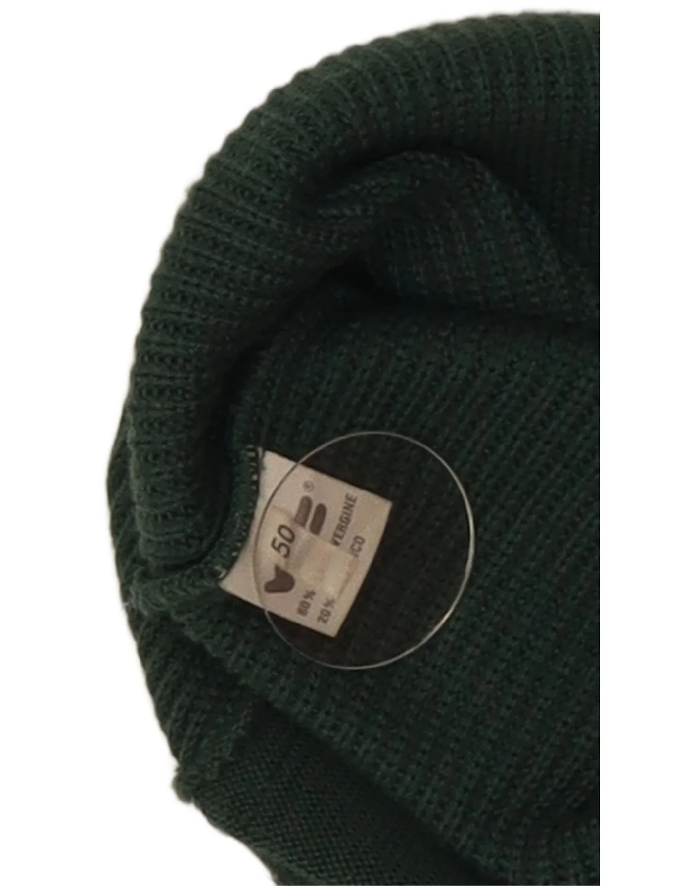 Vintage Mens Loose Fit Cardigan Sweater IT 50 Medium Green Virgin Wool - Image 4