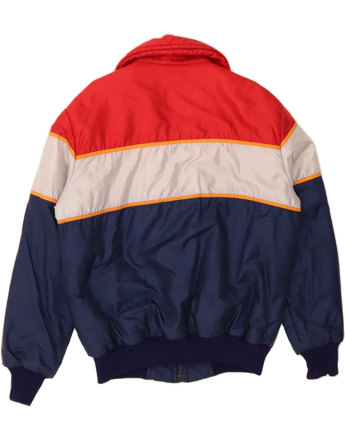VINTAGE Mens Padded Jacket UK 40 Large Multicoloured Colourblock Polyamide - Image 2