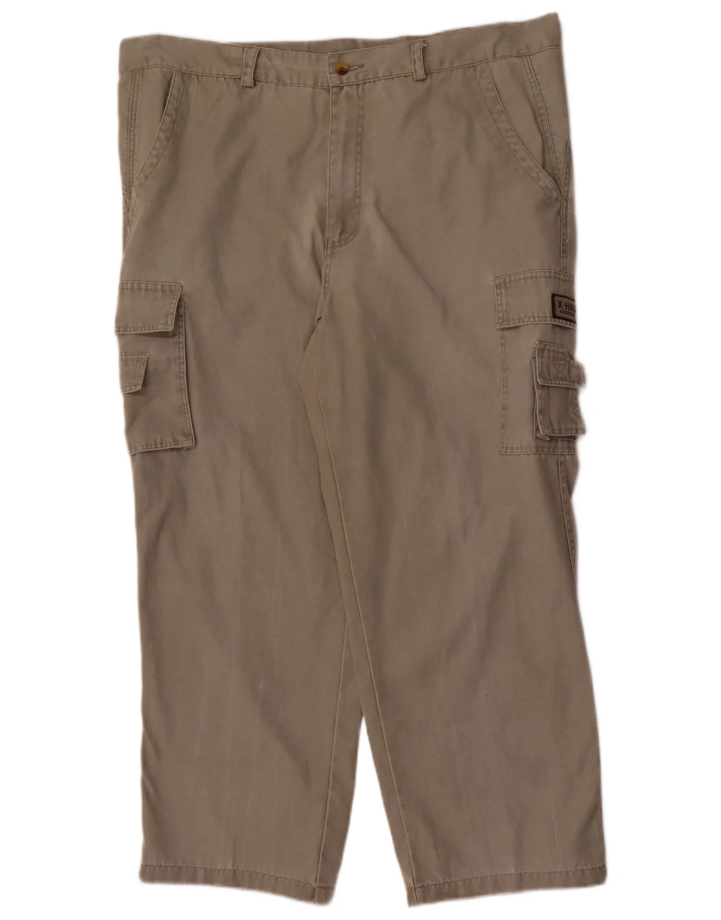 Vintage Mens Straight Cargo Trousers Size 40 W40 L27 Khaki