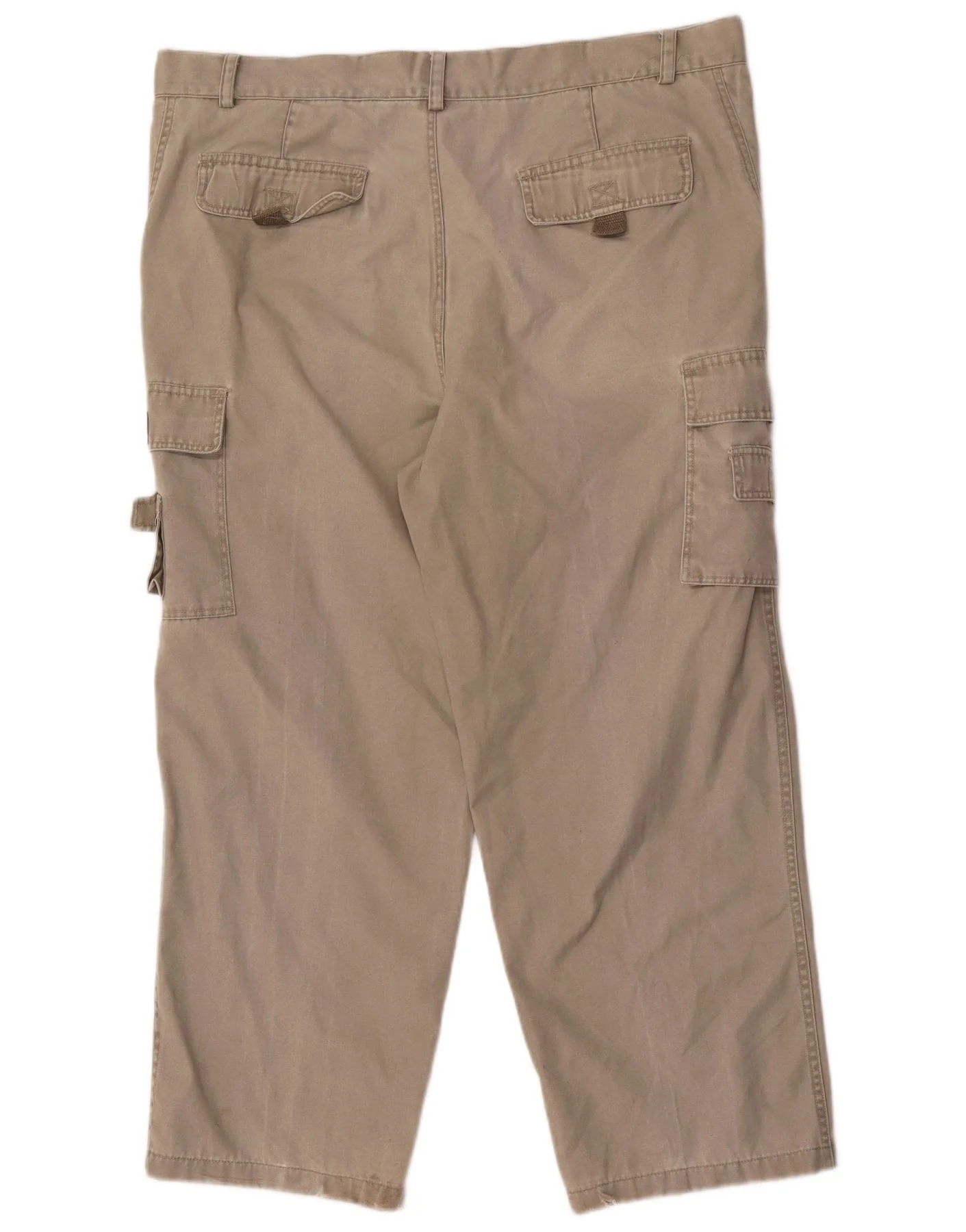 Vintage Mens Straight Cargo Trousers Size 40 W40 L27 Khaki - Image 2