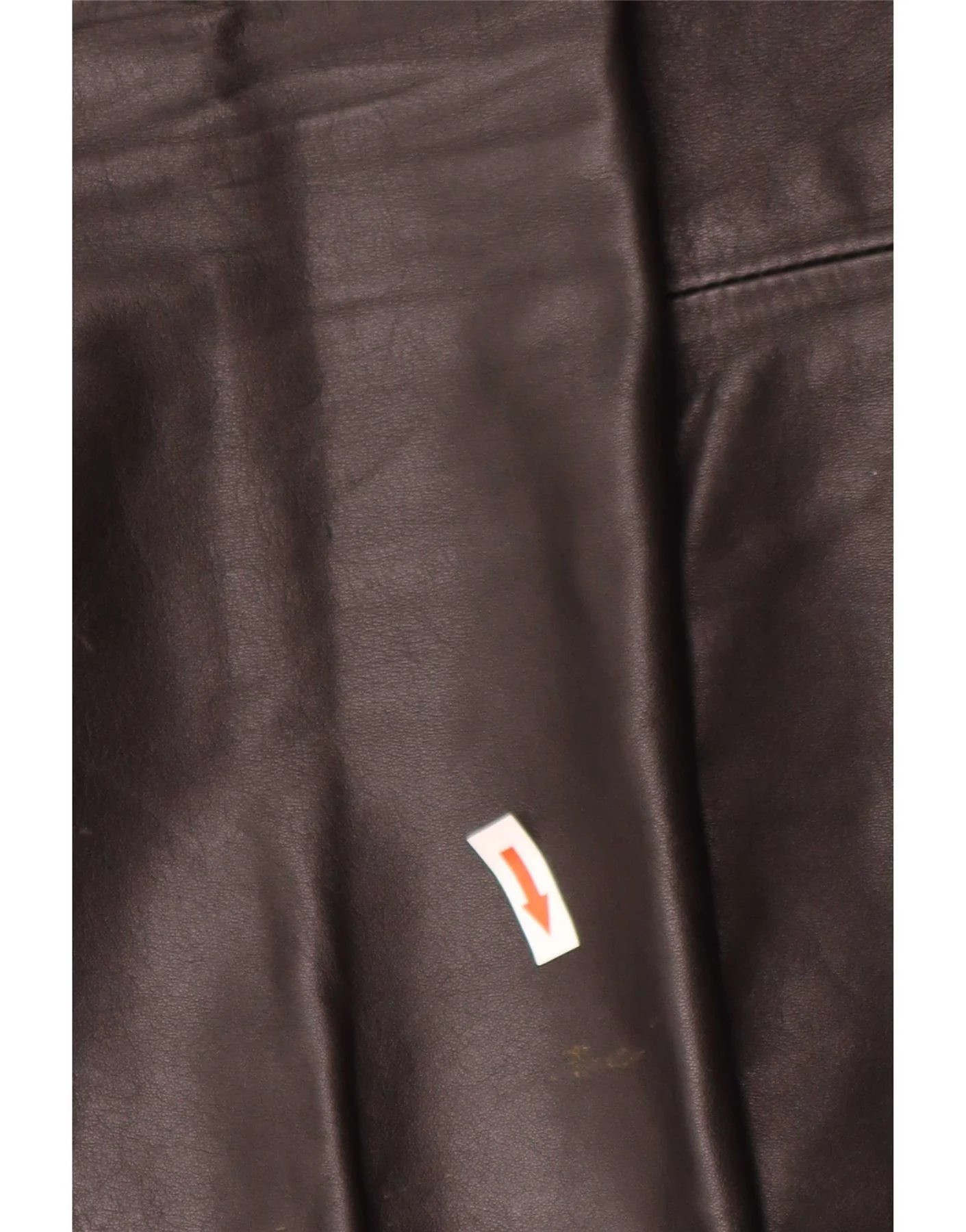 Vintage Mens Straight Leather Trousers W34 L32 Black - Image 3