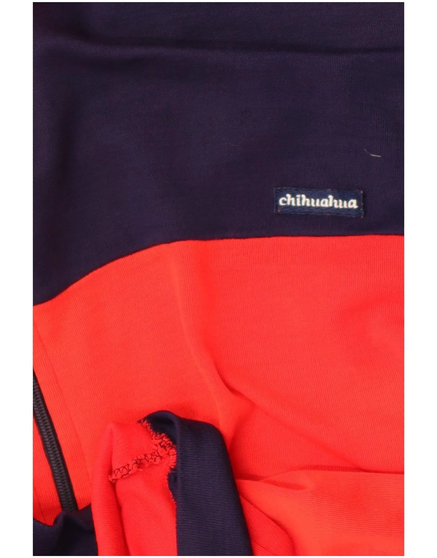 Vintage Mens Tracksuit Top Jacket Small Red Colourblock - Image 5