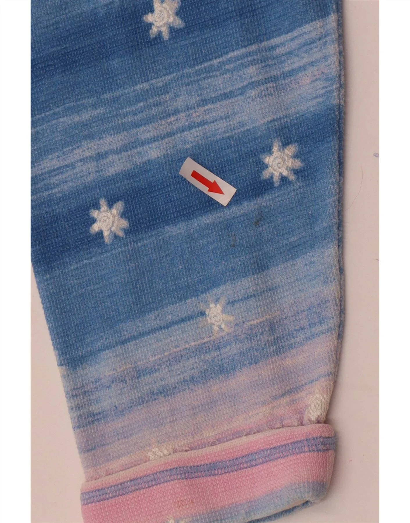 Vintage Womens Abstract Pattern Shirt Blouse UK 16 Large Blue Striped - Image 3