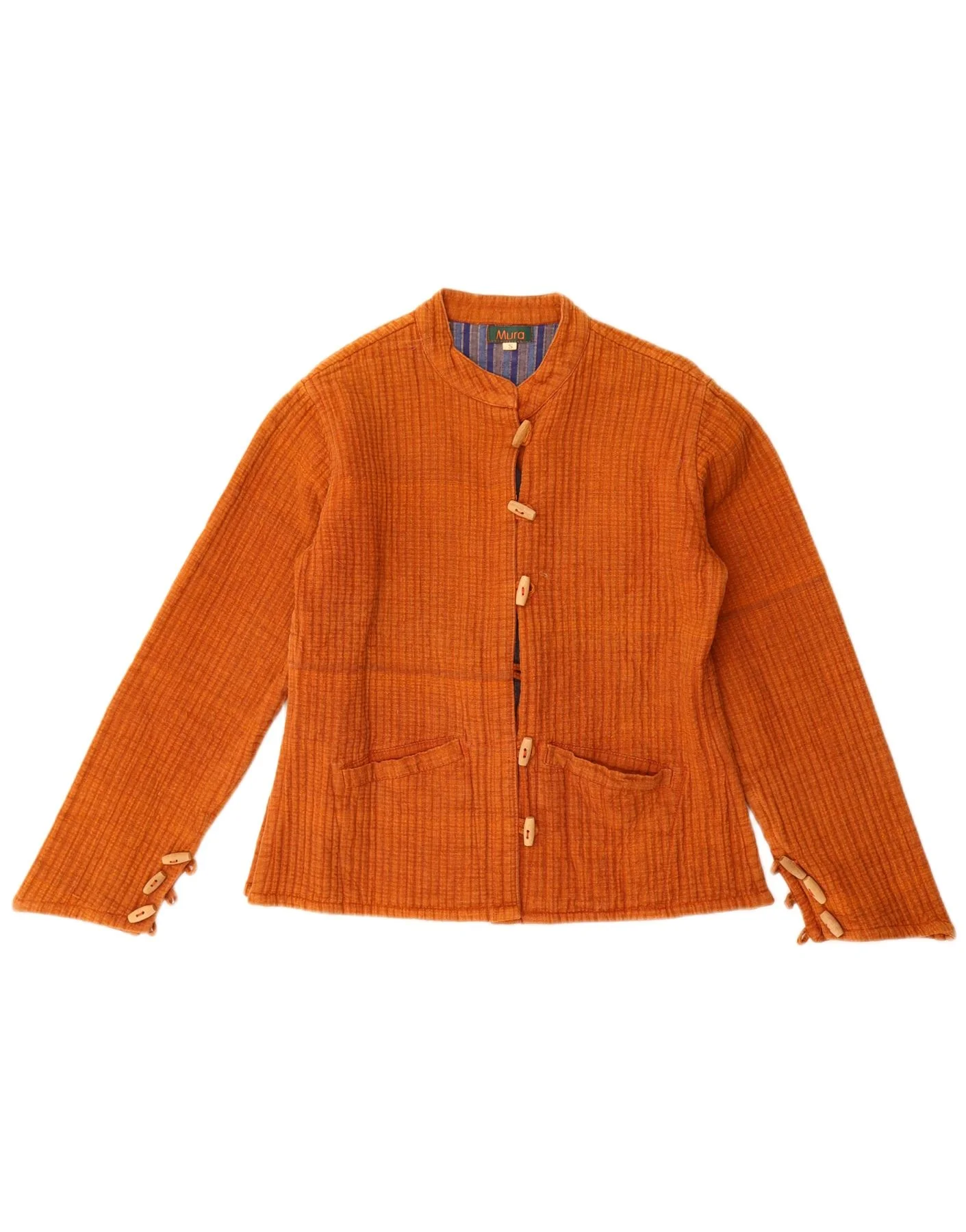Vintage Womens Bomber Jacket UK 10 Small Orange