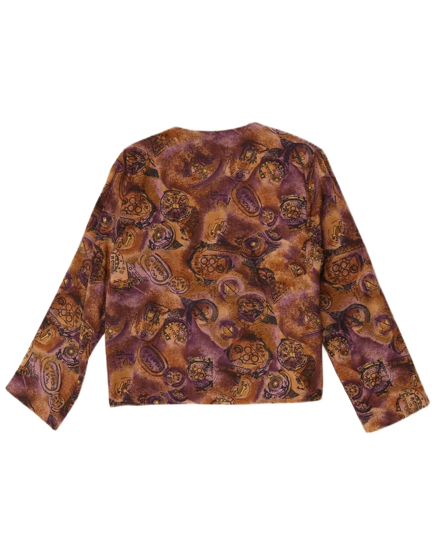 Vintage Womens Cardigan Top UK 10 Small Multicoloured Viscose - Image 2