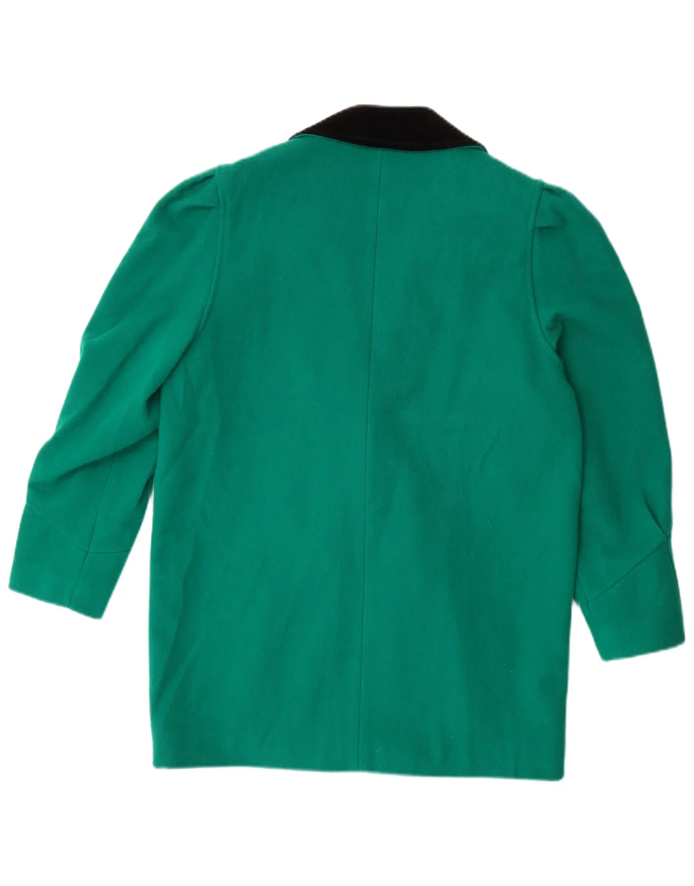 Vintage Womens Double Breasted Blazer Jacket UK 14 Large Green Colourblock - Image 2