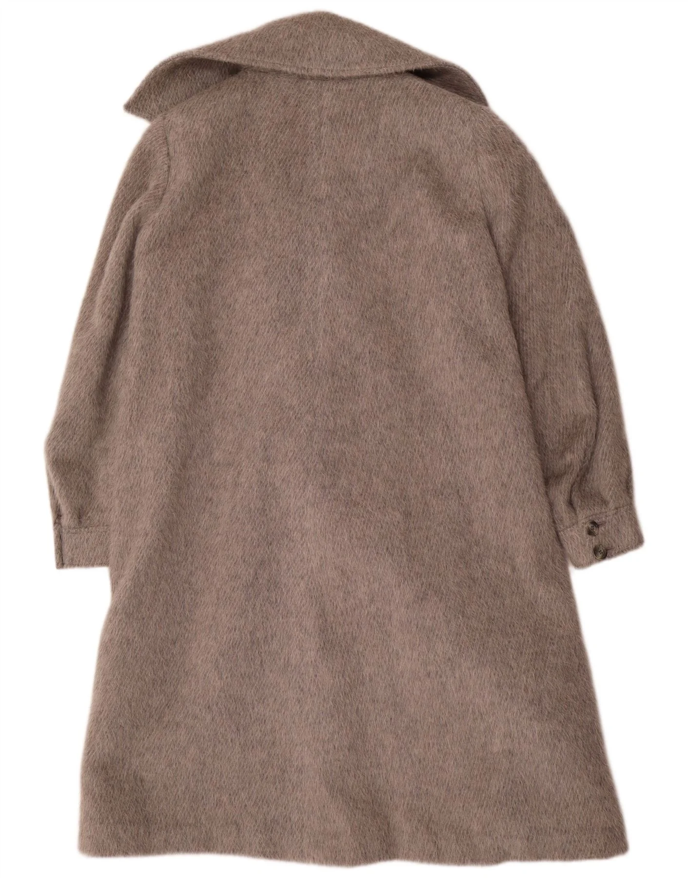 Vintage Womens Double Breasted Coat EU 44 XL Grey - Image 2