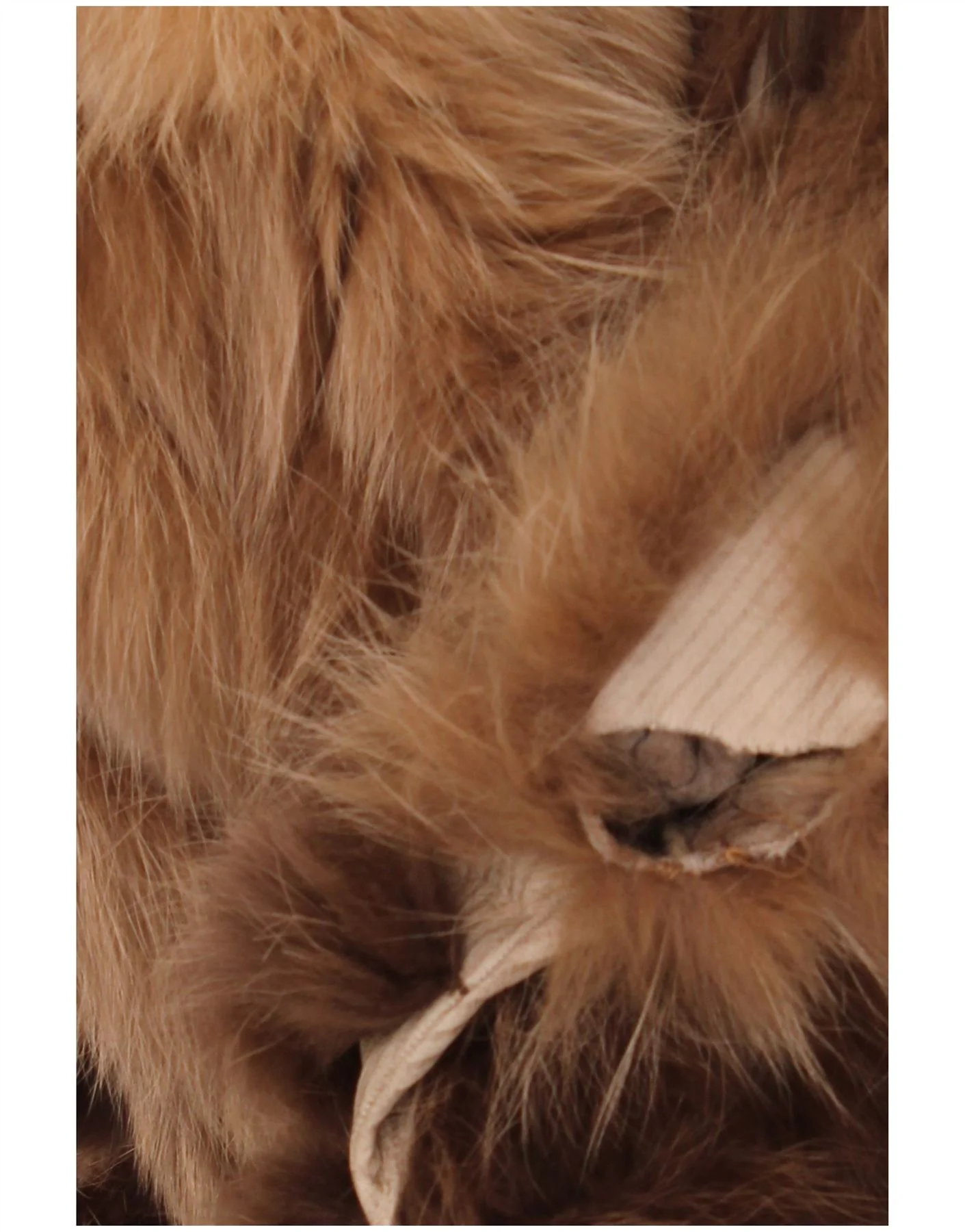 VINTAGE Womens Faux Fur Reversible Overcoat UK 18 XL Brown Floral - Image 7