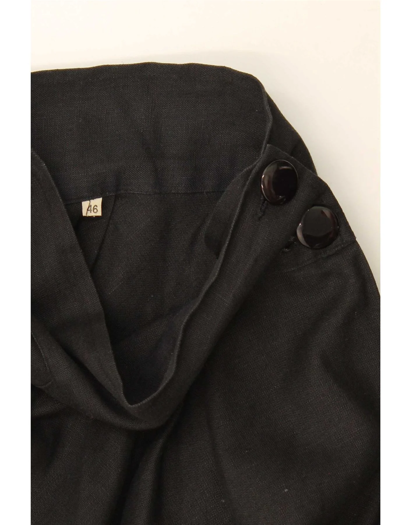 Vintage Womens High Waist Pleated Flared Skirt IT 46 Large W28 Black - Image 3