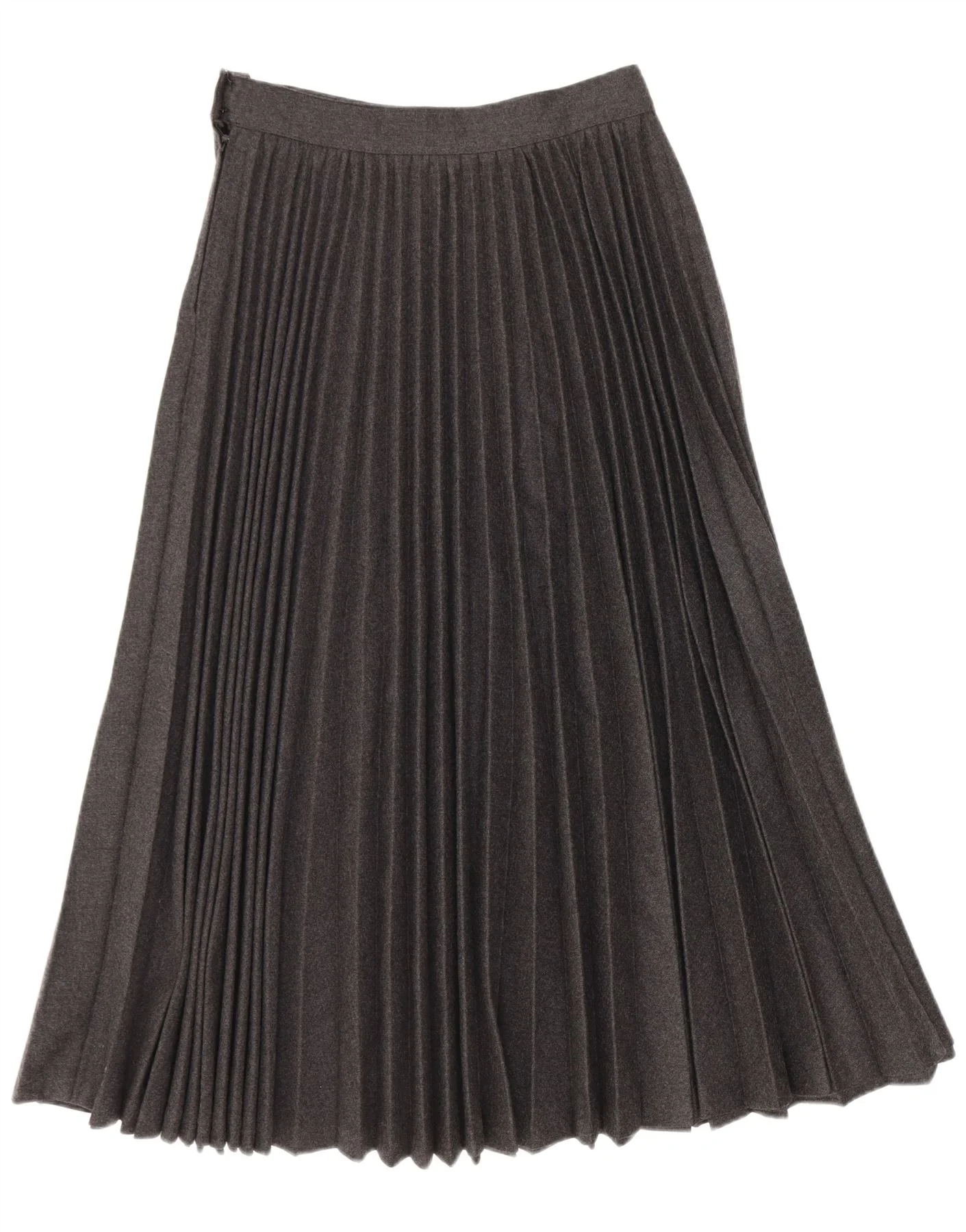 Vintage Womens Maxi High Waist Knife Pleated Skirt W24 XS Grey - Image 2