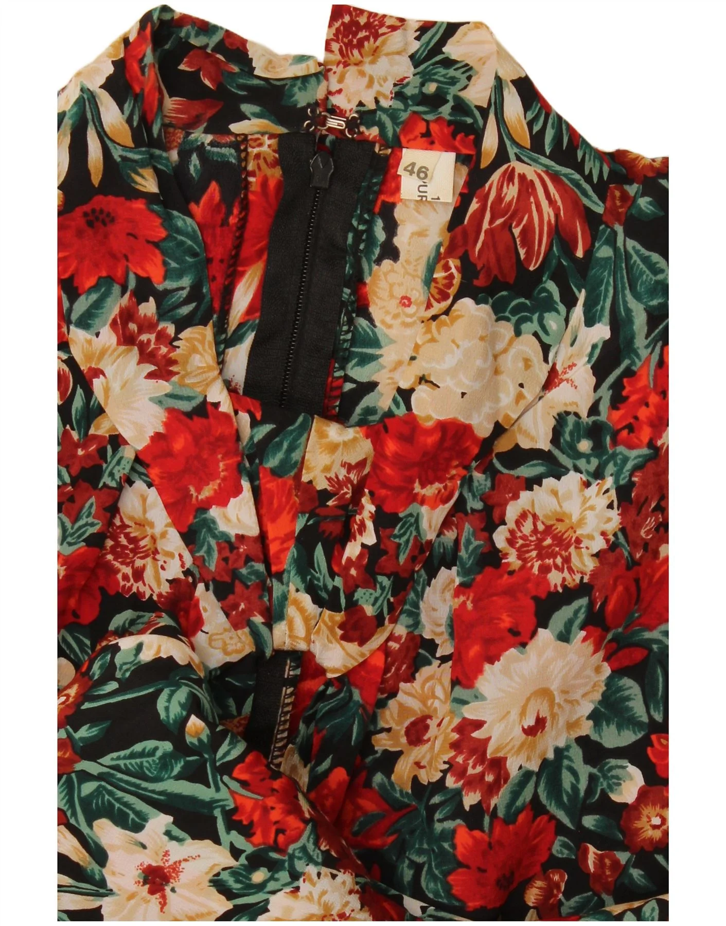 Vintage Womens Sheath Dress IT 46 Large Multicoloured Floral Silk - Image 3
