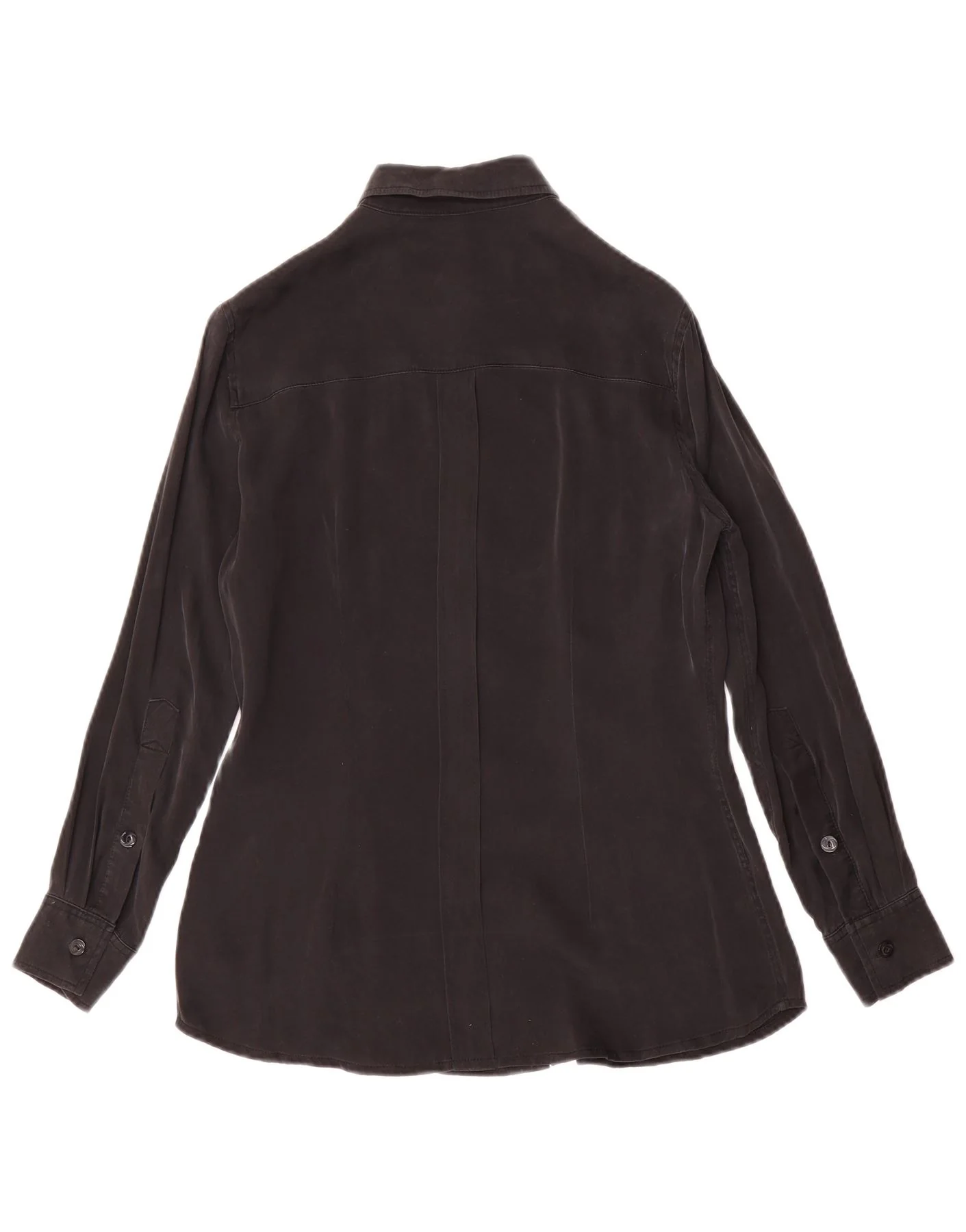 Vintage Womens Shirt Blouse UK 12 Medium Black - Image 2