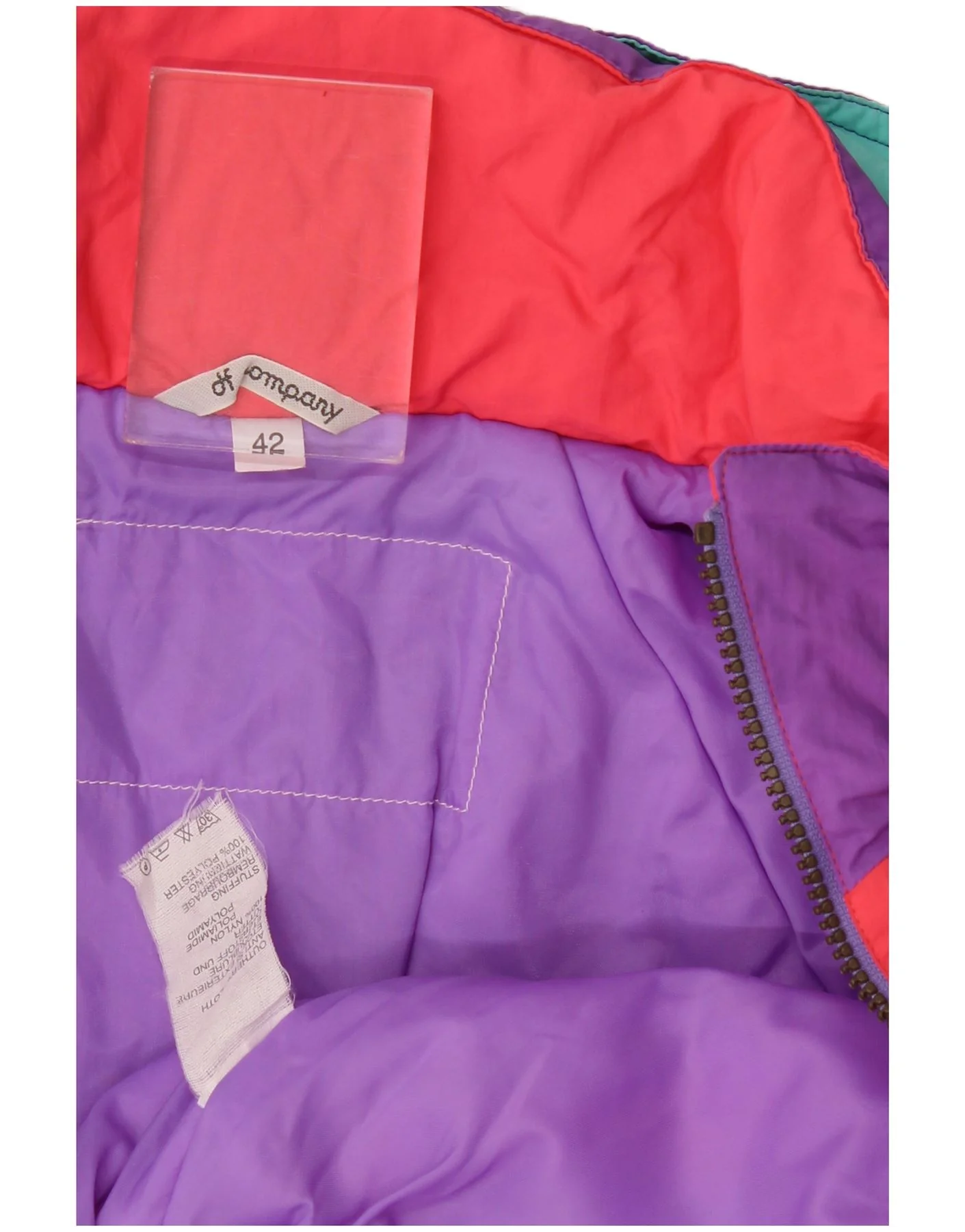 Vintage Womens Ski Jumpsuit IT 42 Medium Multicoloured Colourblock - Image 3