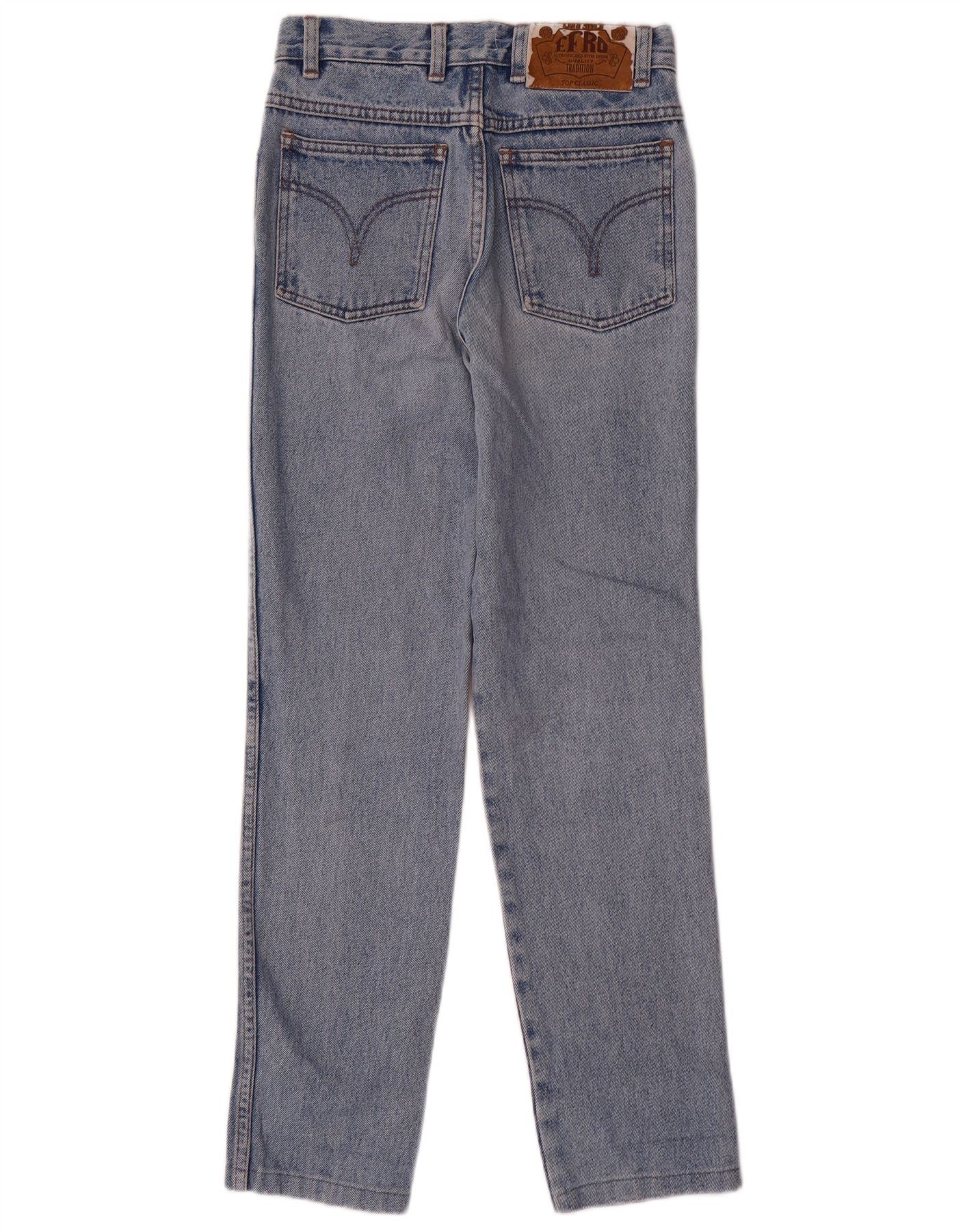Vintage Womens Slim Jeans W26 L29 Blue Cotton - Image 2