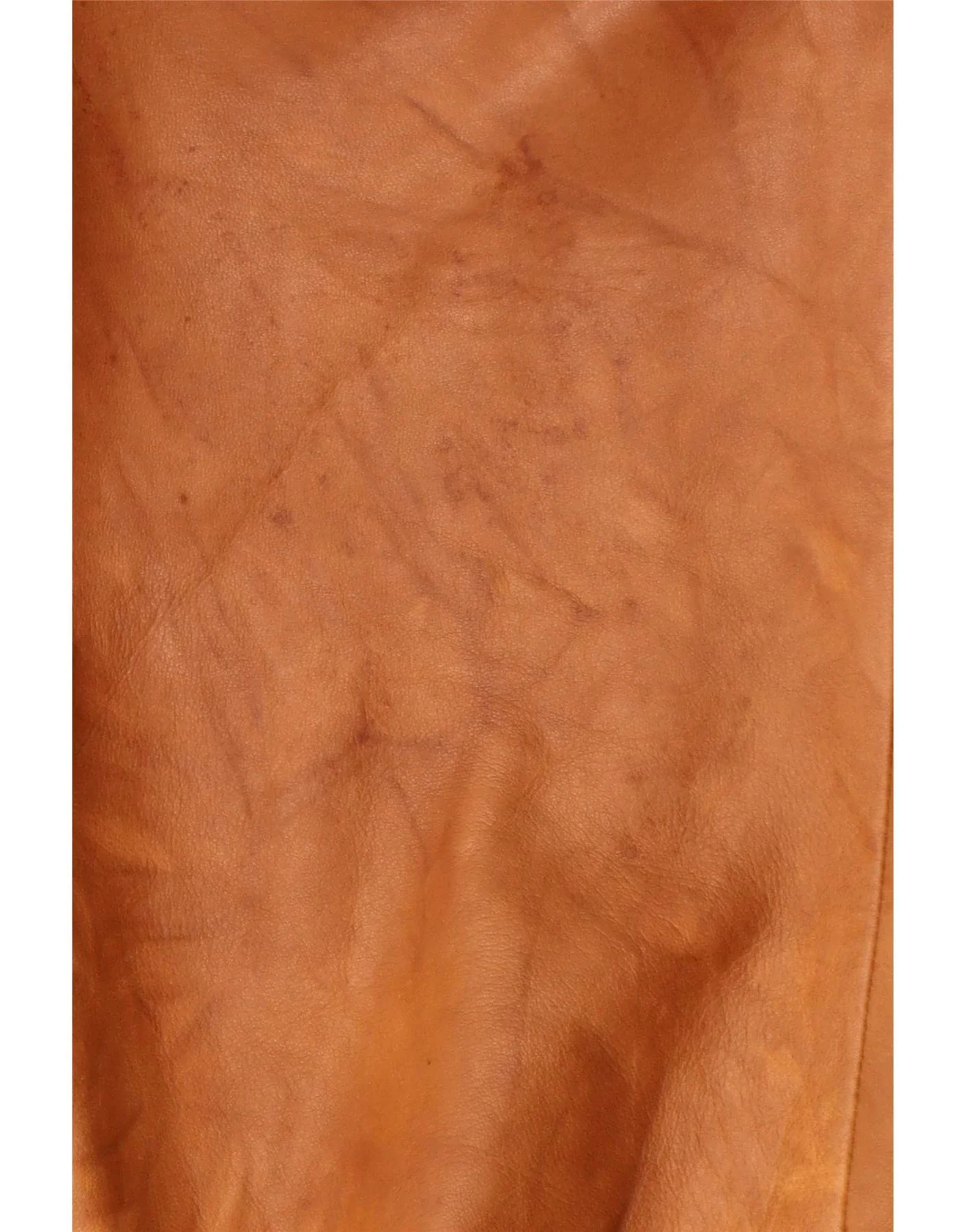 Vintage Womens Straight Leather Trousers W28 L27 Brown - Image 3