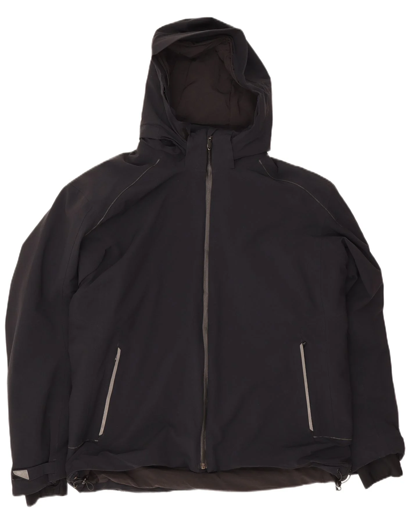 Vision Mens Hooded Rain Jacket UK 40 Large Navy Blue Polyamide