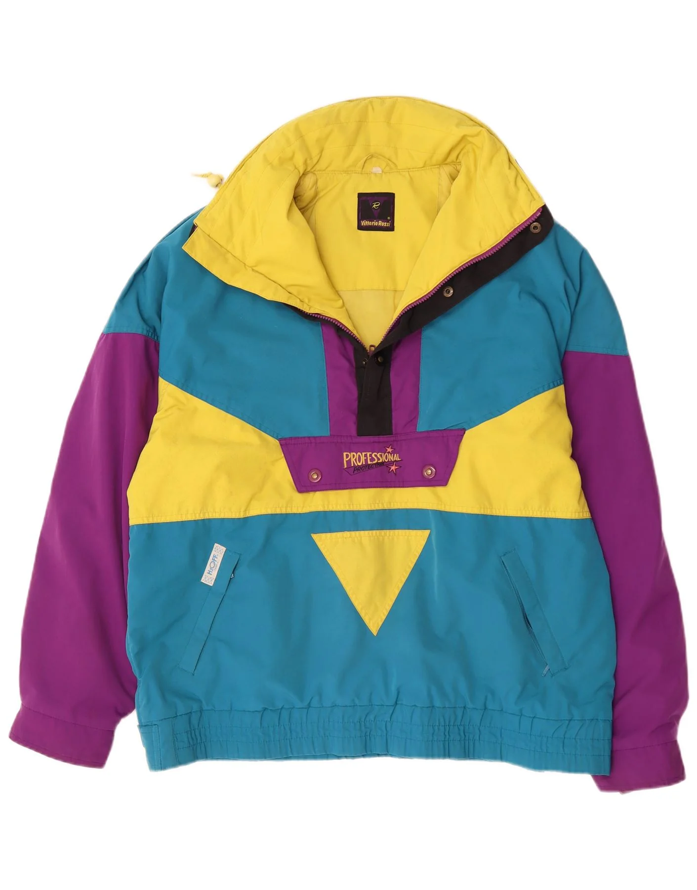 Vittorio Rossi Mens Anorak Ski Jacket UK 42 XL Multicoloured Colourblock